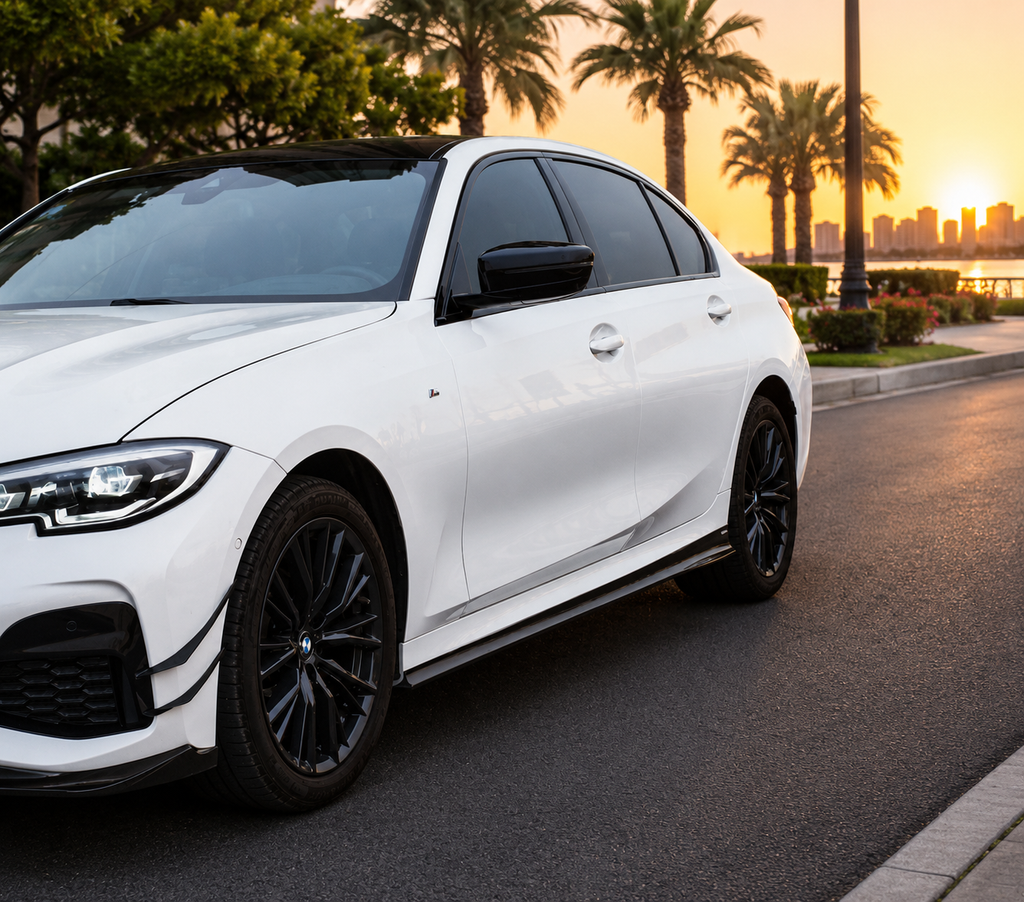 Karbel-Dry Carbon Fiber Side Skirts for BMW 3 Series G20 Pre-LCI