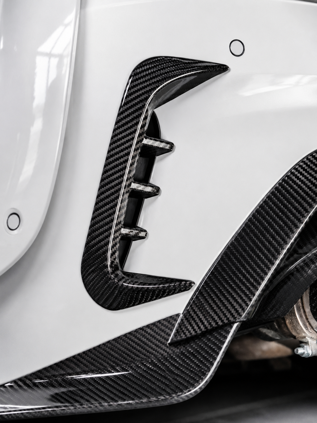 Karbel-Dry Carbon Fiber Rear Bumper Canards for BMW 3 Series G20 Pre-LCI