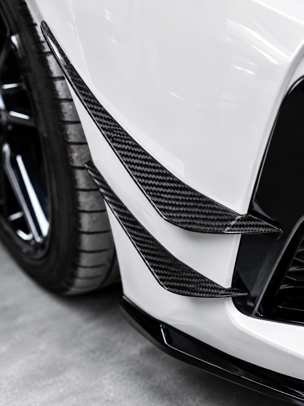 Karbel-Dry Carbon Fiber Front Bumper Canards for BMW 3 Series G20 2019-2022
