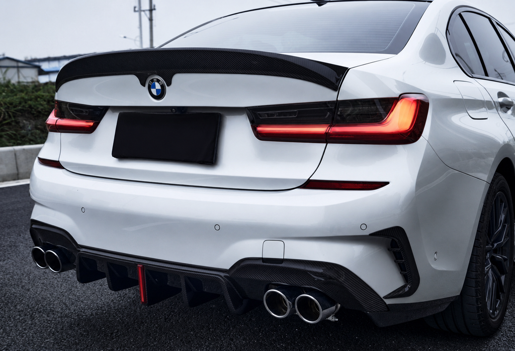 Karbel-Dry Carbon Fiber Rear Diffuser for BMW 3 Series G20 2019-2022
