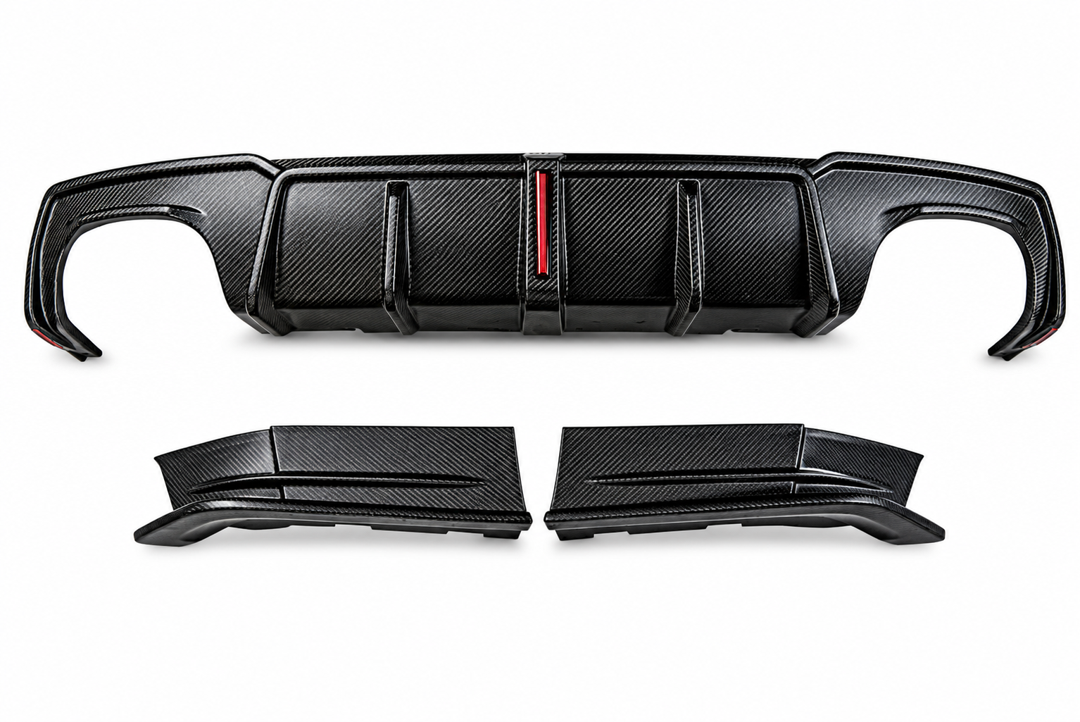 Karbel-Dry Carbon Fiber Rear Diffuser & Rear Canards for BMW 4 Series G26 Gran coupe M440i 430i