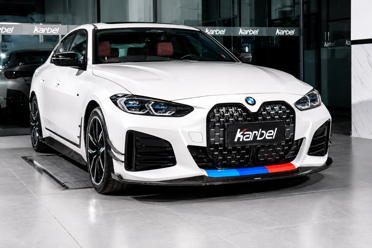 Karbel-Dry Carbon Fiber Front Lip for BMW I4 G26 M50 / e Drive 40 & G26 Gran coupe M440i 430i