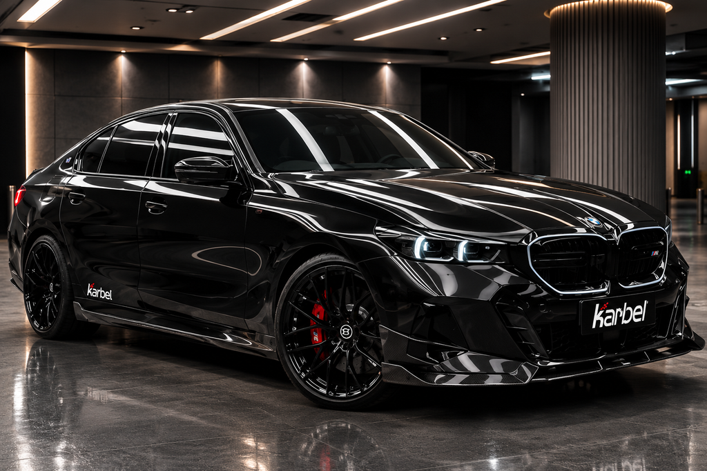 Karbel-Dry Carbon Fiber V2 Front Lip for BMW i5 xDrive40/eDrive40/M60 & 540i/530i/550e xDrive G60/61