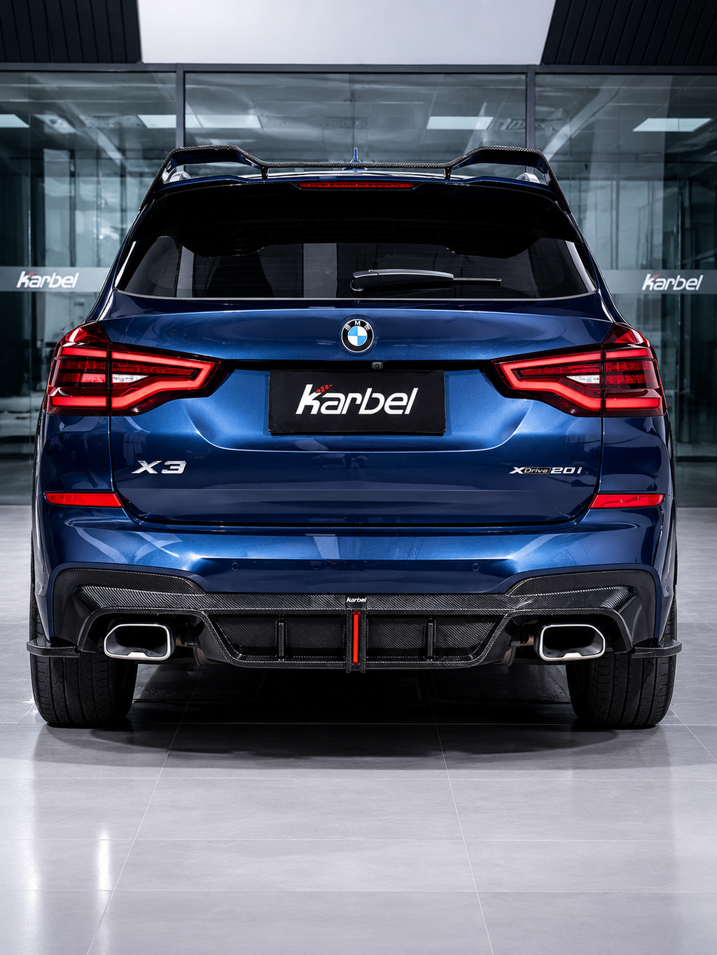 Karbel-Dry Carbon Fiber Rear Roof Spoiler for BMW X3M & X3MC & X3 F97 G01 pre-LCI