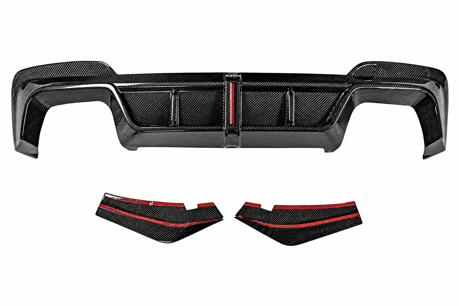 Karbel-Dry Carbon Fiber Rear Diffuser & Canards for BMW X3/X3M/X3MC F97 Pre-LCI