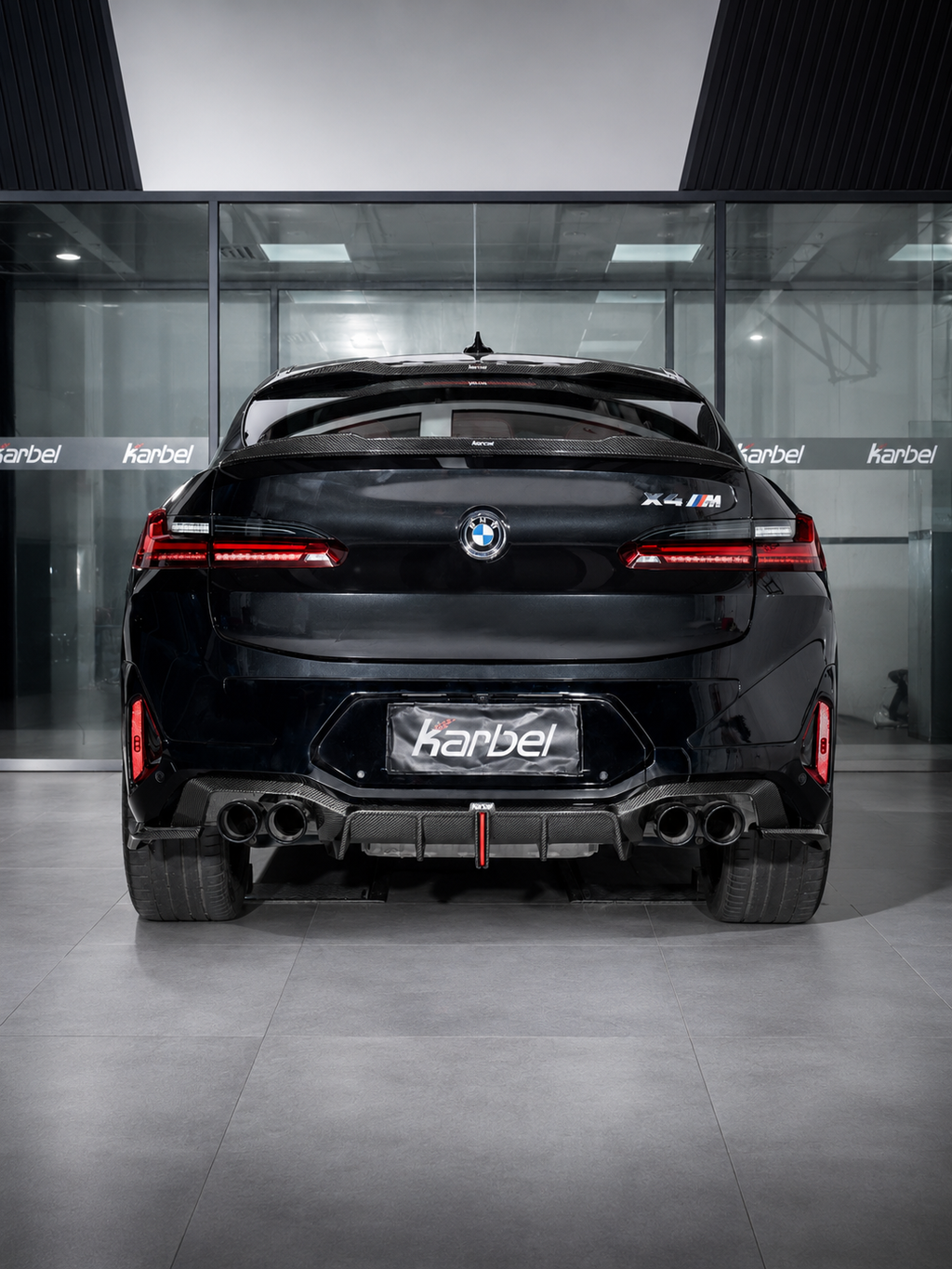 Karbel-Dry Carbon Rear Diffuser for BMW X4M/C F98 LCI 2022-Onwards