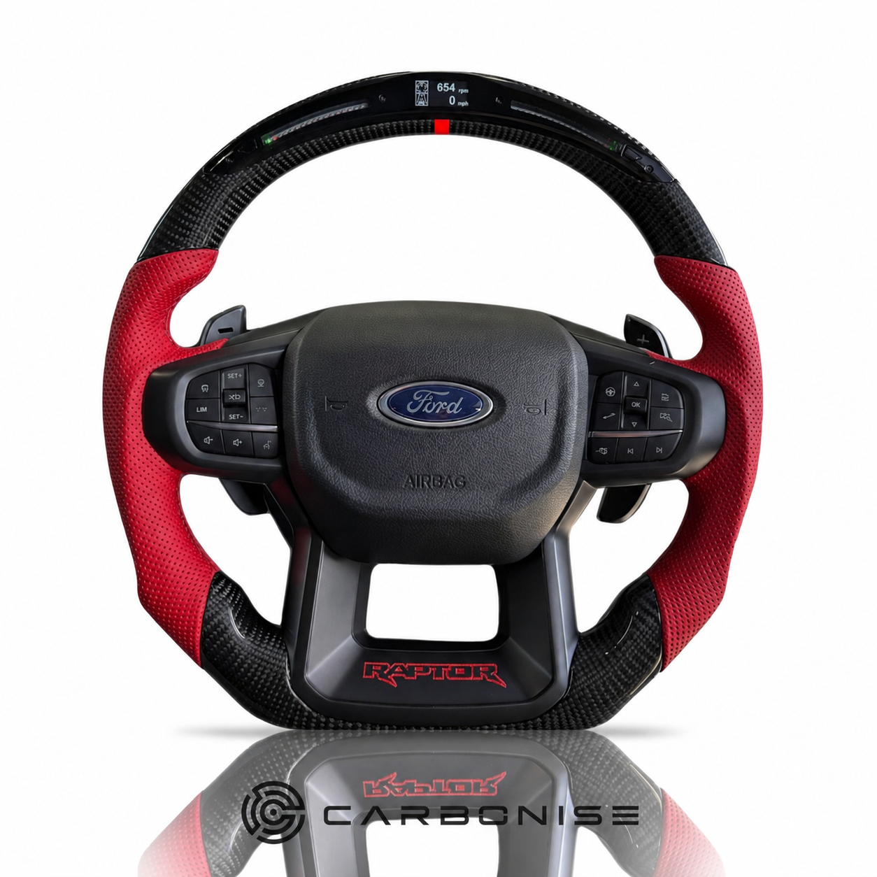 Ford Steering Wheel (Carbon Fiber+Perforated Leather) @3