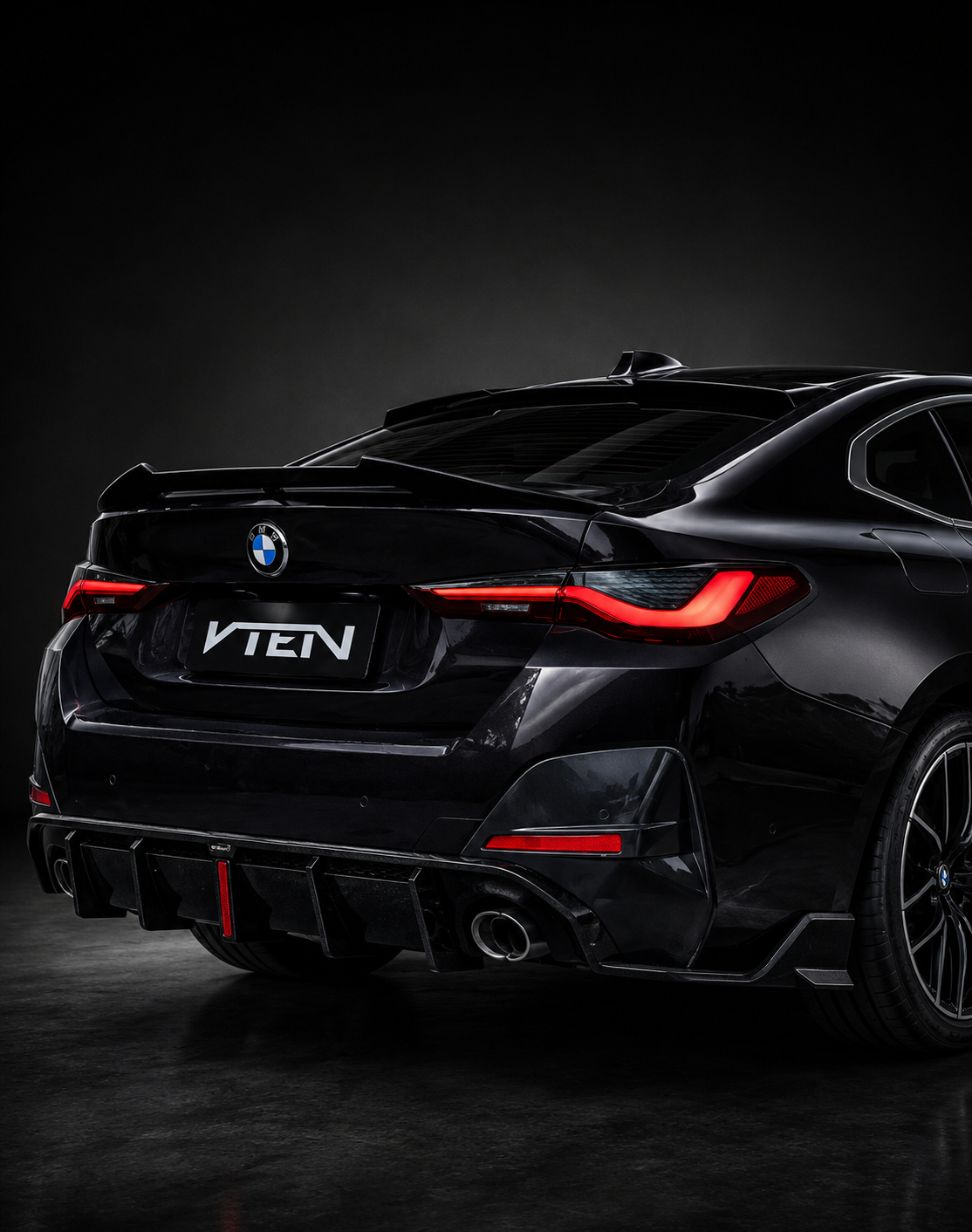 VTEN-BMW 4 SERIES G26 GRAN COUPE PP LED REAR DIFFUSER