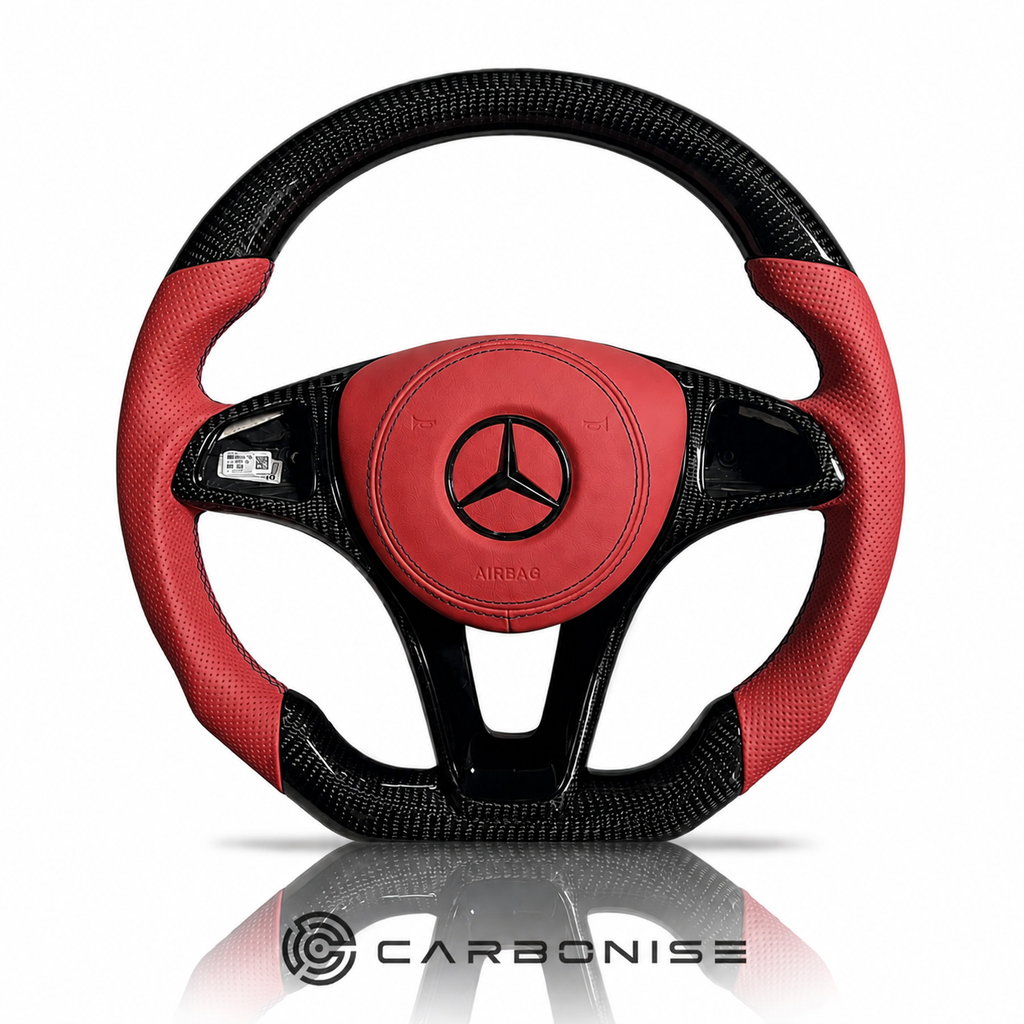Mercedes-Benz Steering Wheel (Carbon Fiber+Perforated Leather) &7