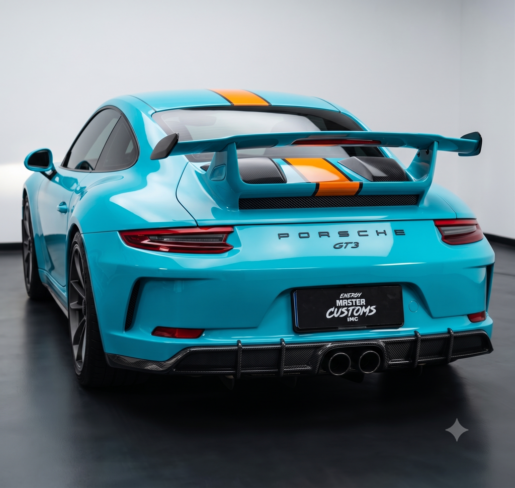 Karbel-Dry Carbon Rear Engine Cover Trim for Porsche 911 991.2 GT3 Pre-preg Carbon Fiber
