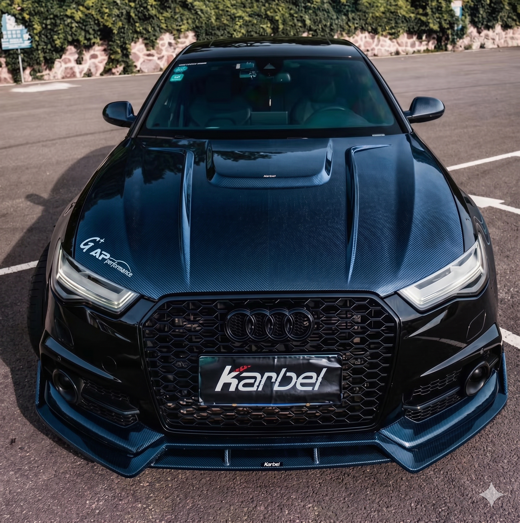 Karbel-Dry Carbon Rear Diffuser for Audi S6 / A6 Avant / A6 S-Line C7.5 2016-2018 Dry Pre-preg Carbon Fiber