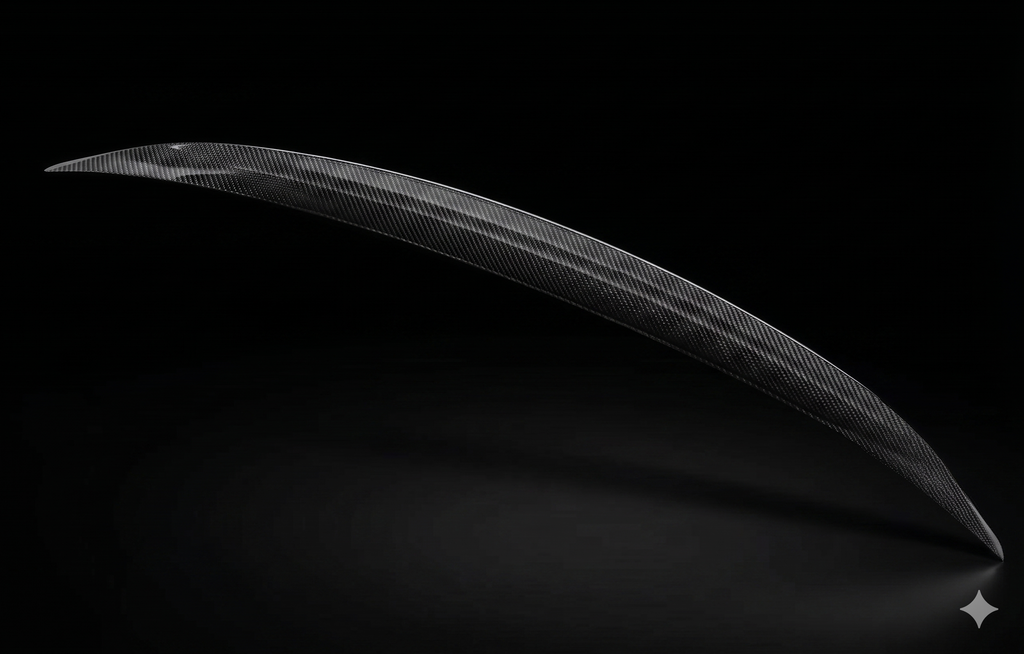Karbel-Dry Carbon Rear Spoiler for Audi S6 & A6 S-Line & A6 2019-ONWARDS C8 Sedan Carbon Fiber