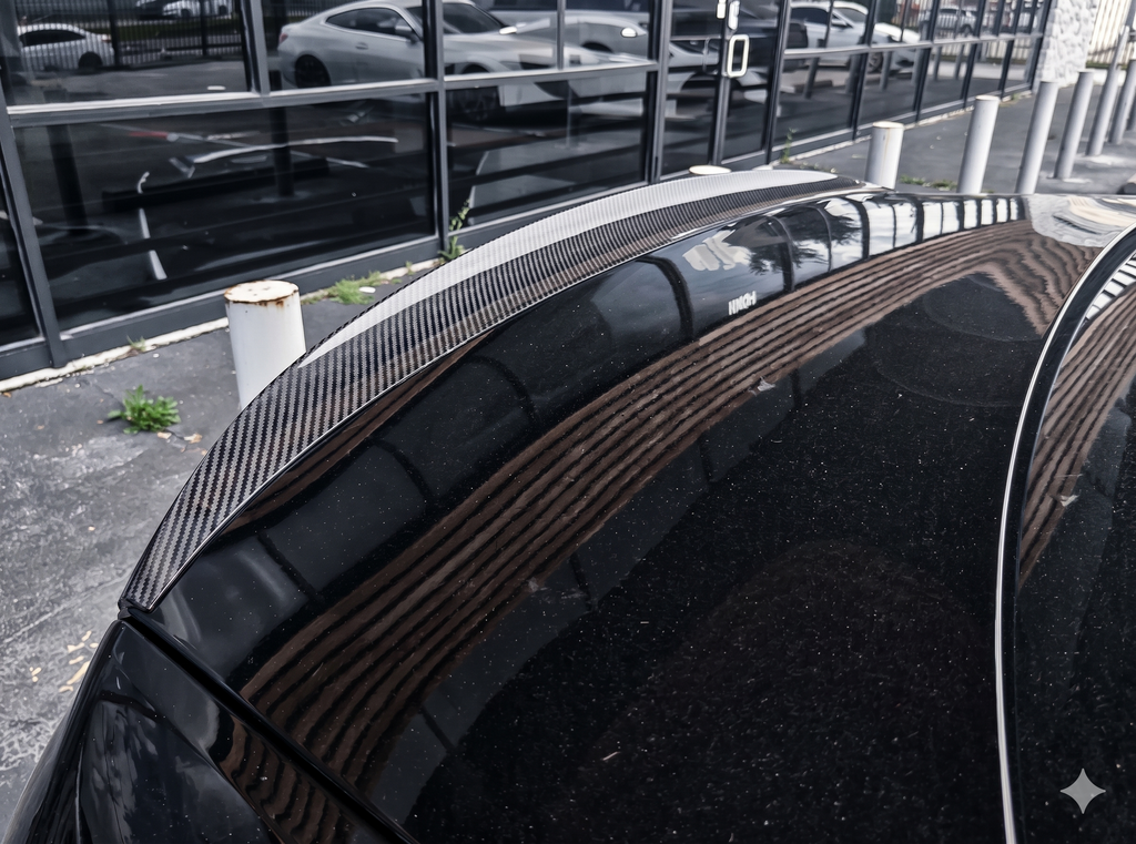 Karbel-Dry Carbon Rear Spoiler for Audi S6 & A6 S-Line & A6 2019-ONWARDS C8 Sedan Carbon Fiber