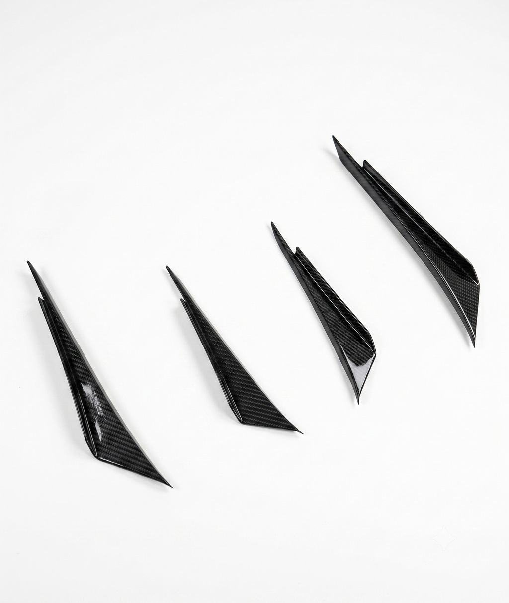 Karbel-Dry Carbon Front Bumper Canards for Porsche 911 991.2 GT3 Pre-preg Carbon Fiber