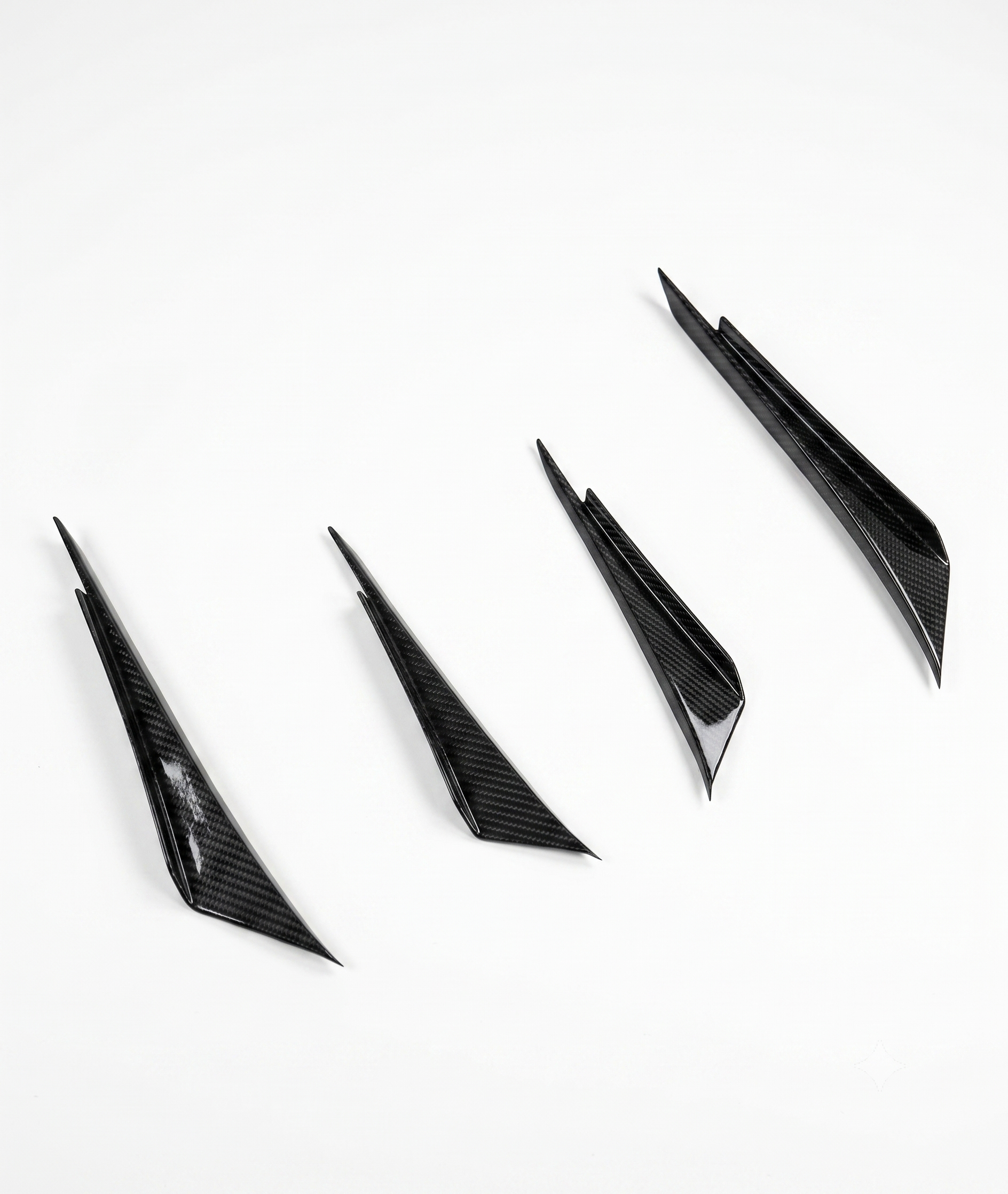 Karbel-Dry Carbon Front Bumper Canards for Porsche 911 991.2 GT3 Pre-preg Carbon Fiber
