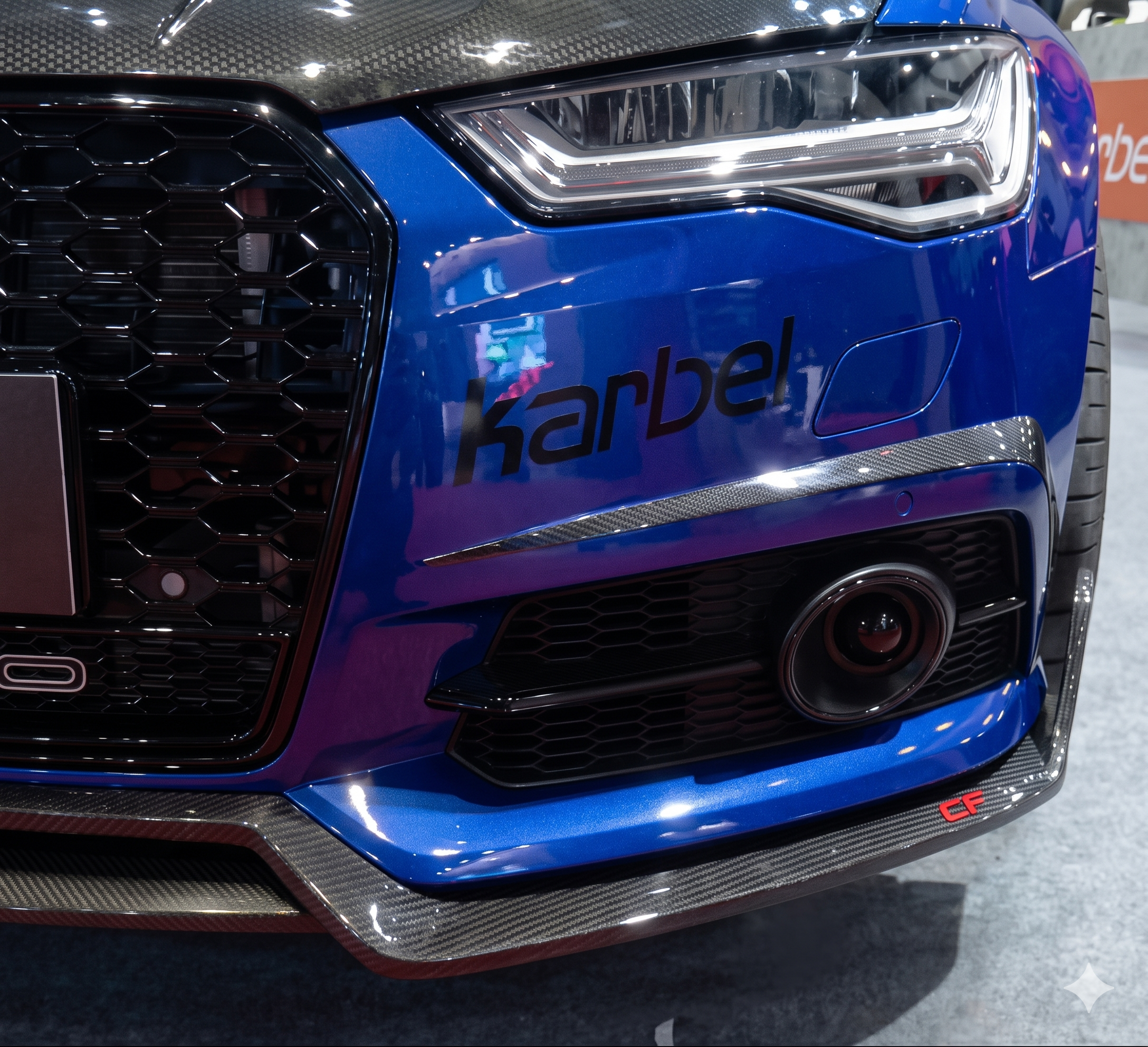 Karbel-Dry Carbon Upper Valences for Audi S6 / A6 Avant / A6 S-Line C7.5 Pre-preg Carbon Fiber