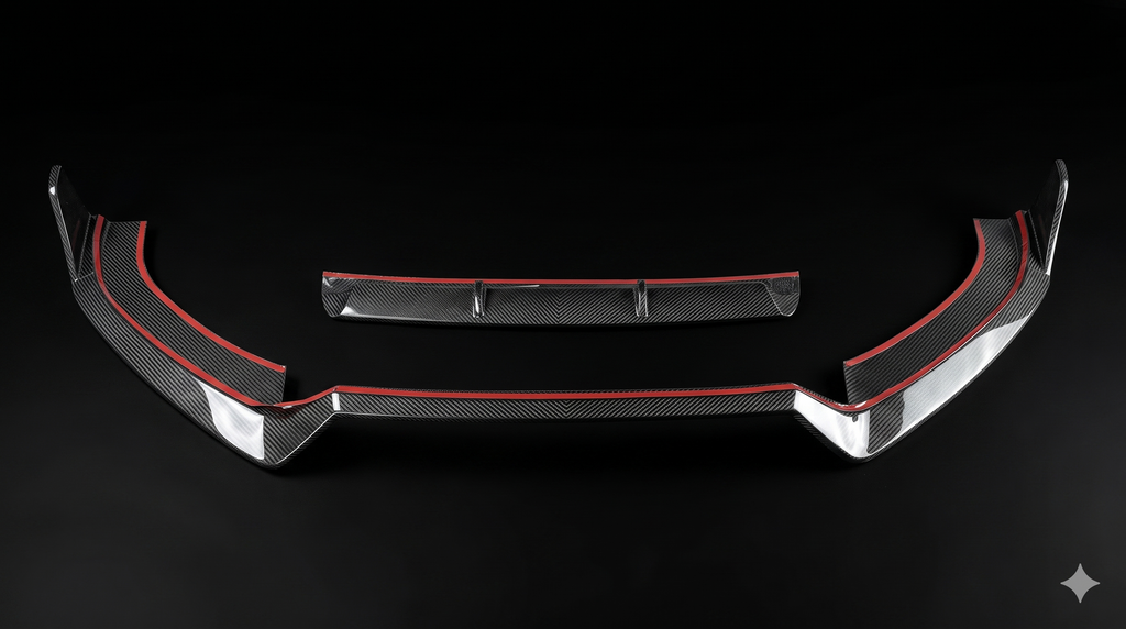 Karbel-Dry Carbon Rear Diffuser for Audi S6 / A6 Avant / A6 S-Line C7.5 2016-2018 Dry Pre-preg Carbon Fiber