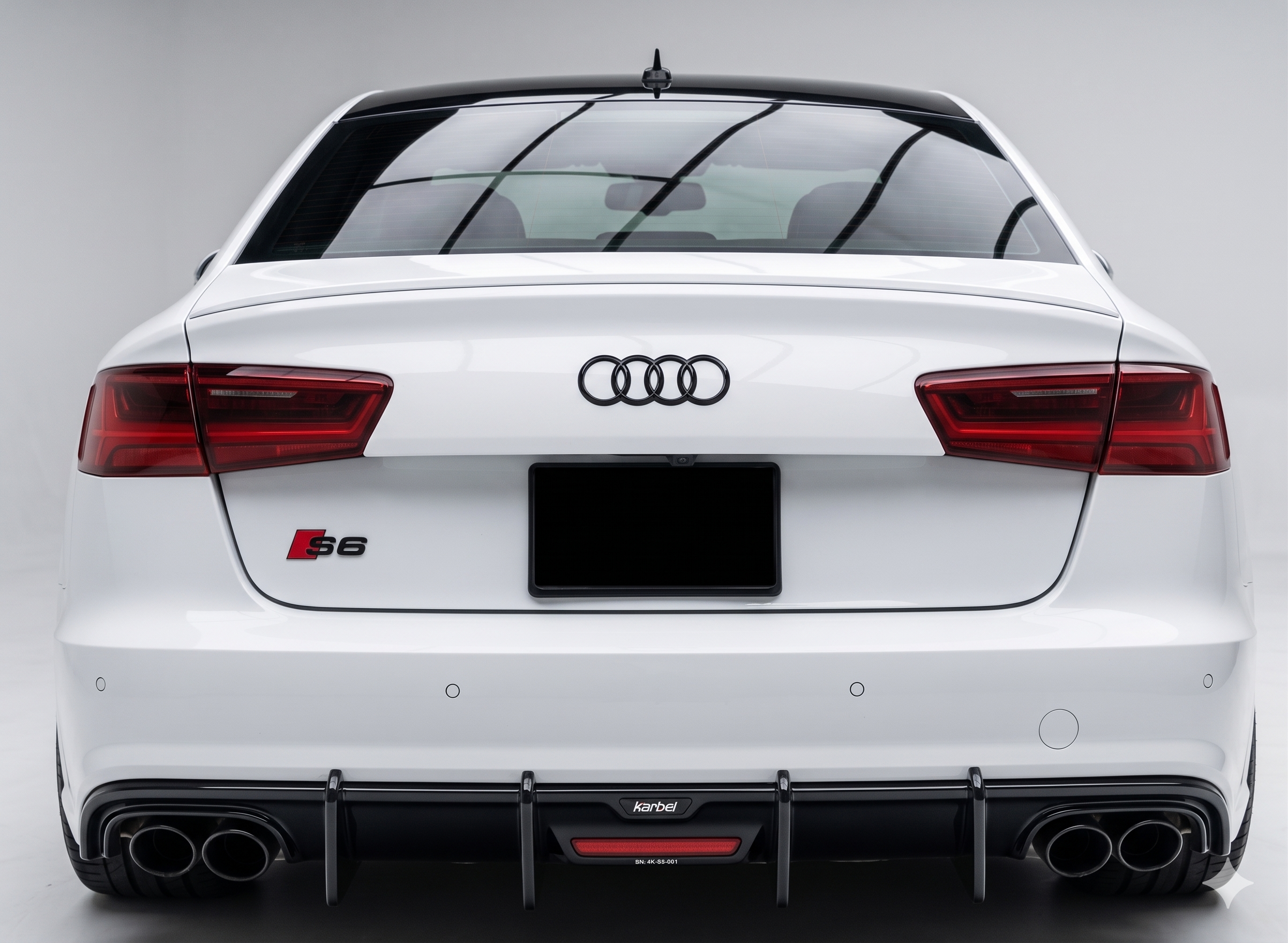 Karbel-Dry Carbon Dry Carbon Fiber Rear Diffuser for Audi A6 Base Model 2016-2018 C7.5