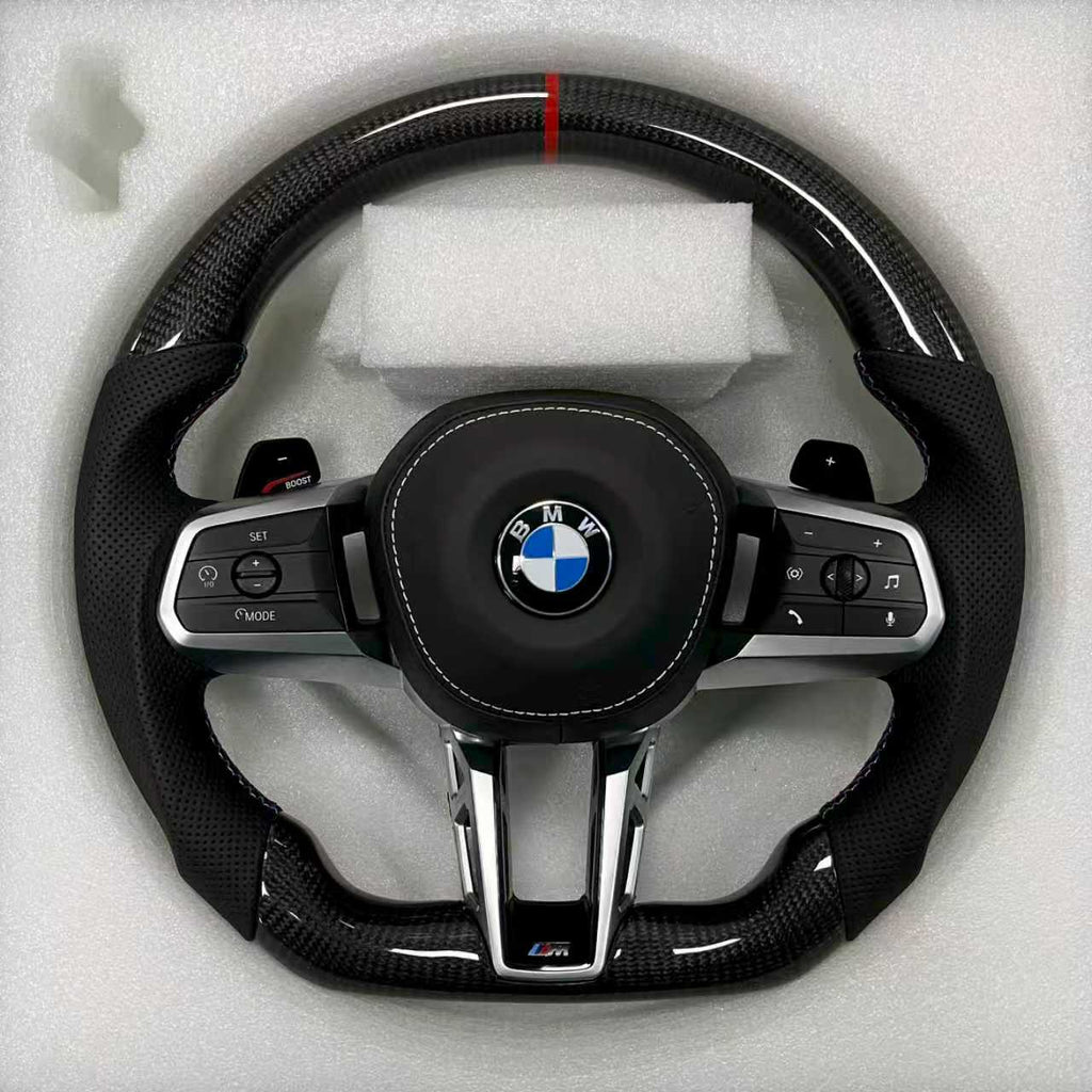 BMW Steering Wheel (Carbon Fiber+Perforated Leather)@51