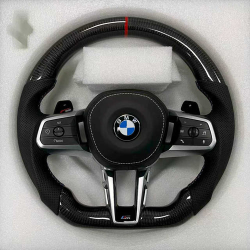 BMW Steering Wheel (Carbon Fiber+Perforated Leather)@51