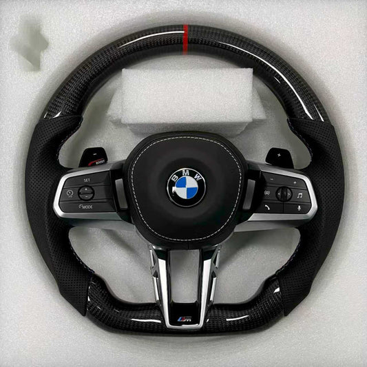 BMW Steering Wheel (Carbon Fiber+Perforated Leather)@51