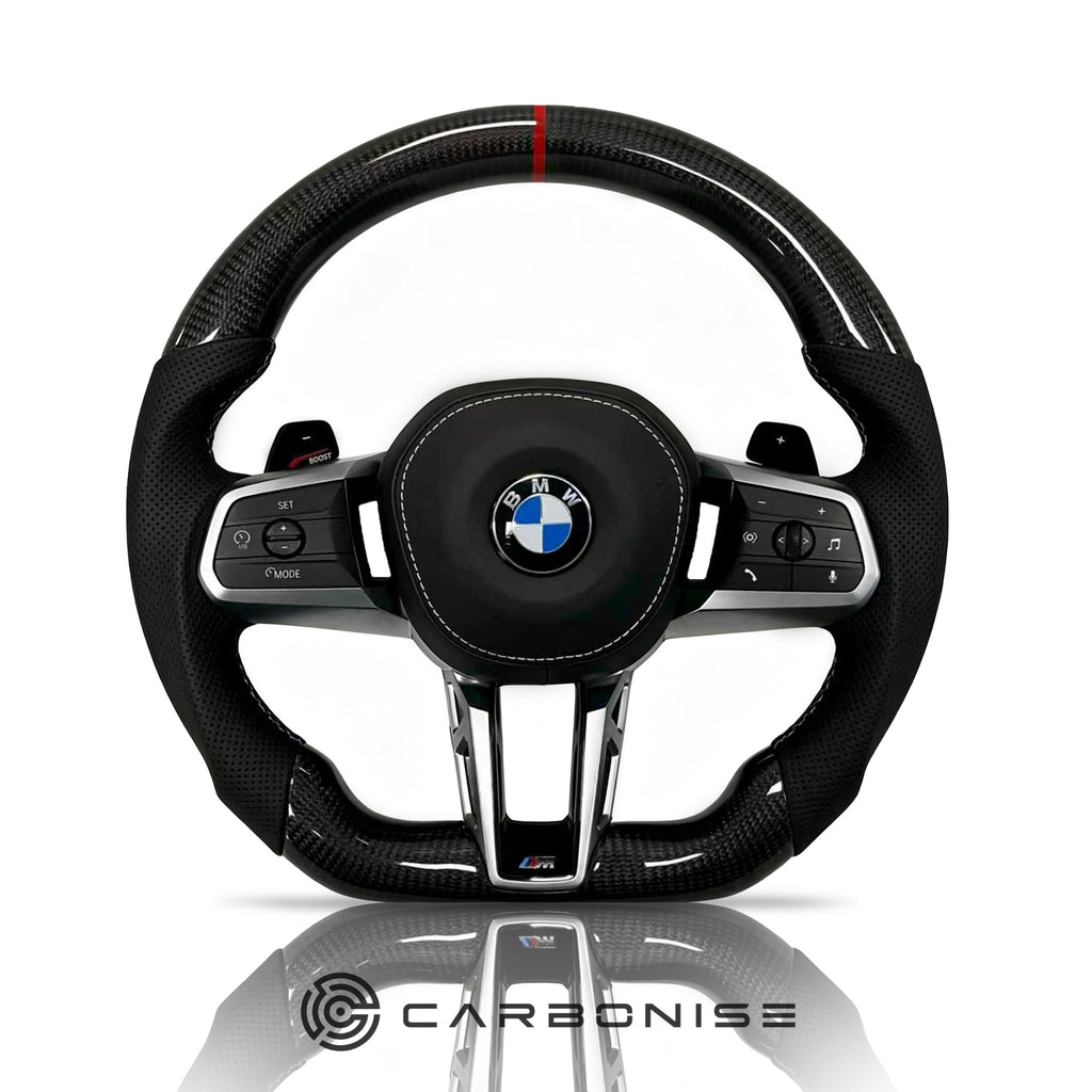 BMW Steering Wheel (Carbon Fiber+Perforated Leather)@51