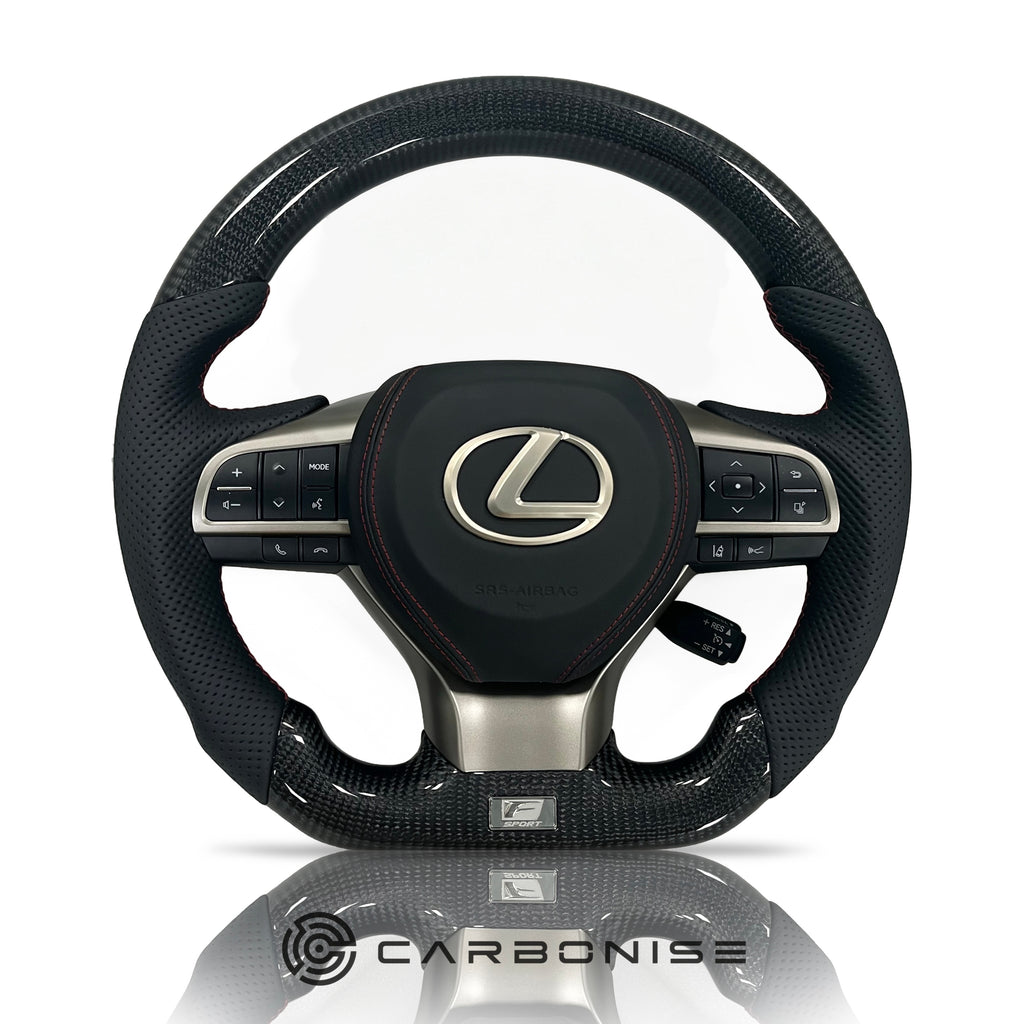 Lexus GS/ES/IS Steering Wheel (Carbon Fiber+Perforated Leather)