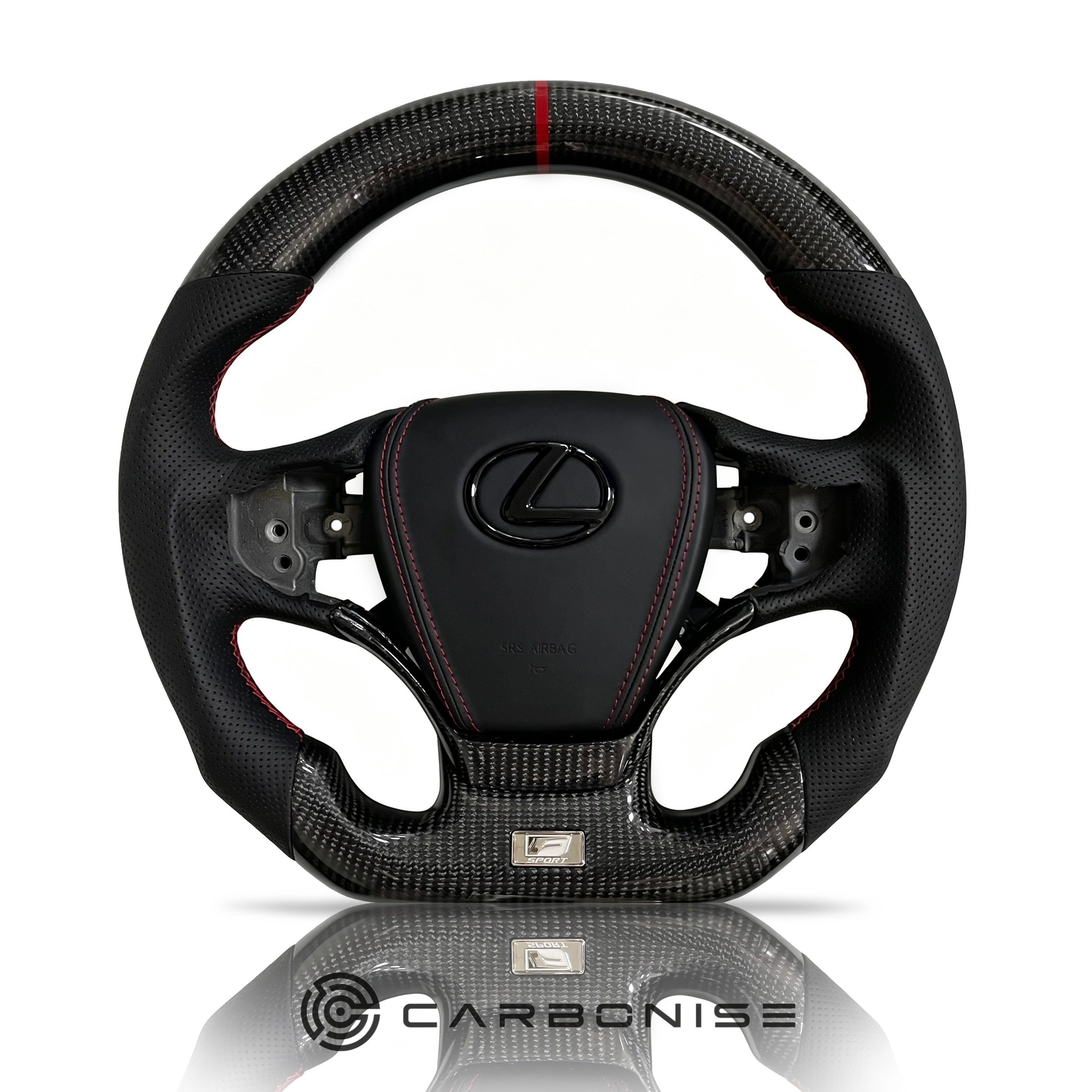Lexus Carbon Fiber Steering Wheel (Carbon Fiber+Perforated Leather)