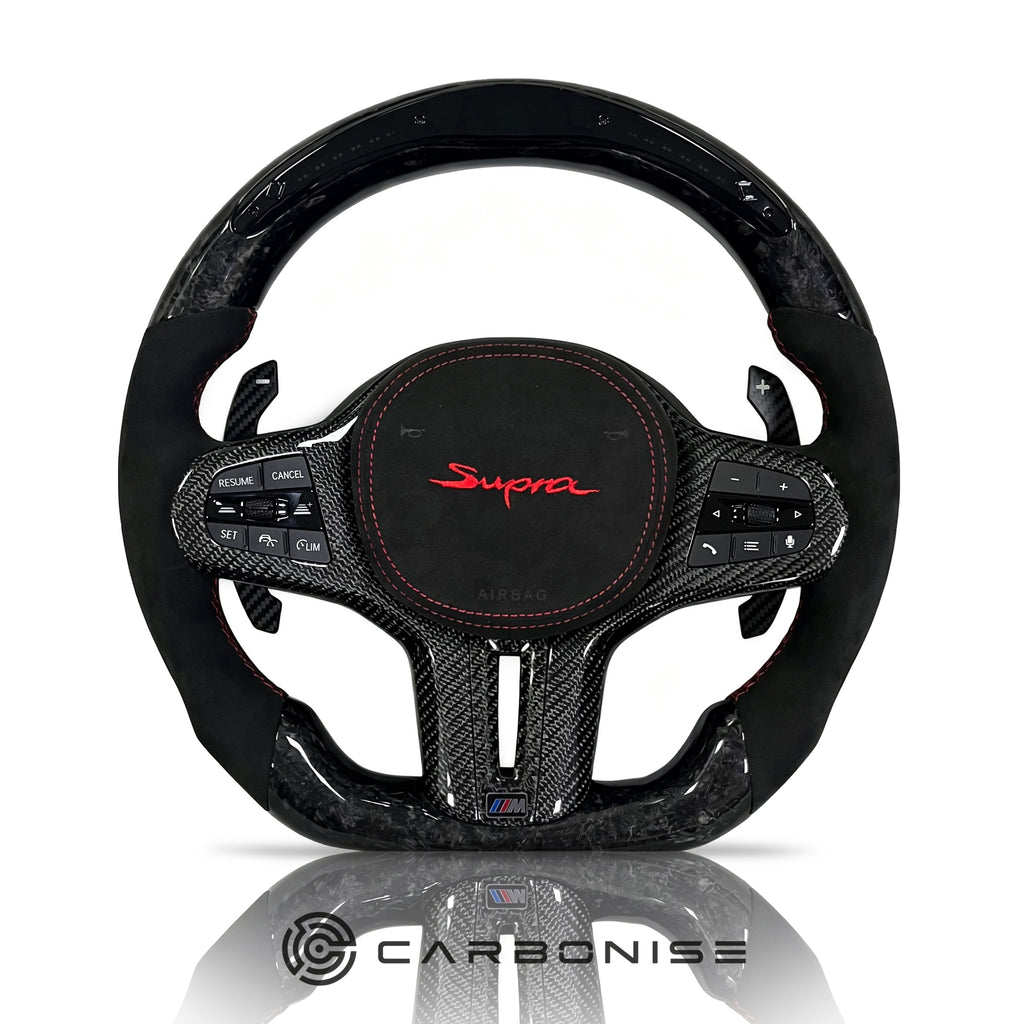 Supra Steering Wheel(Forged Carbon Fiber+Alcantara) #18