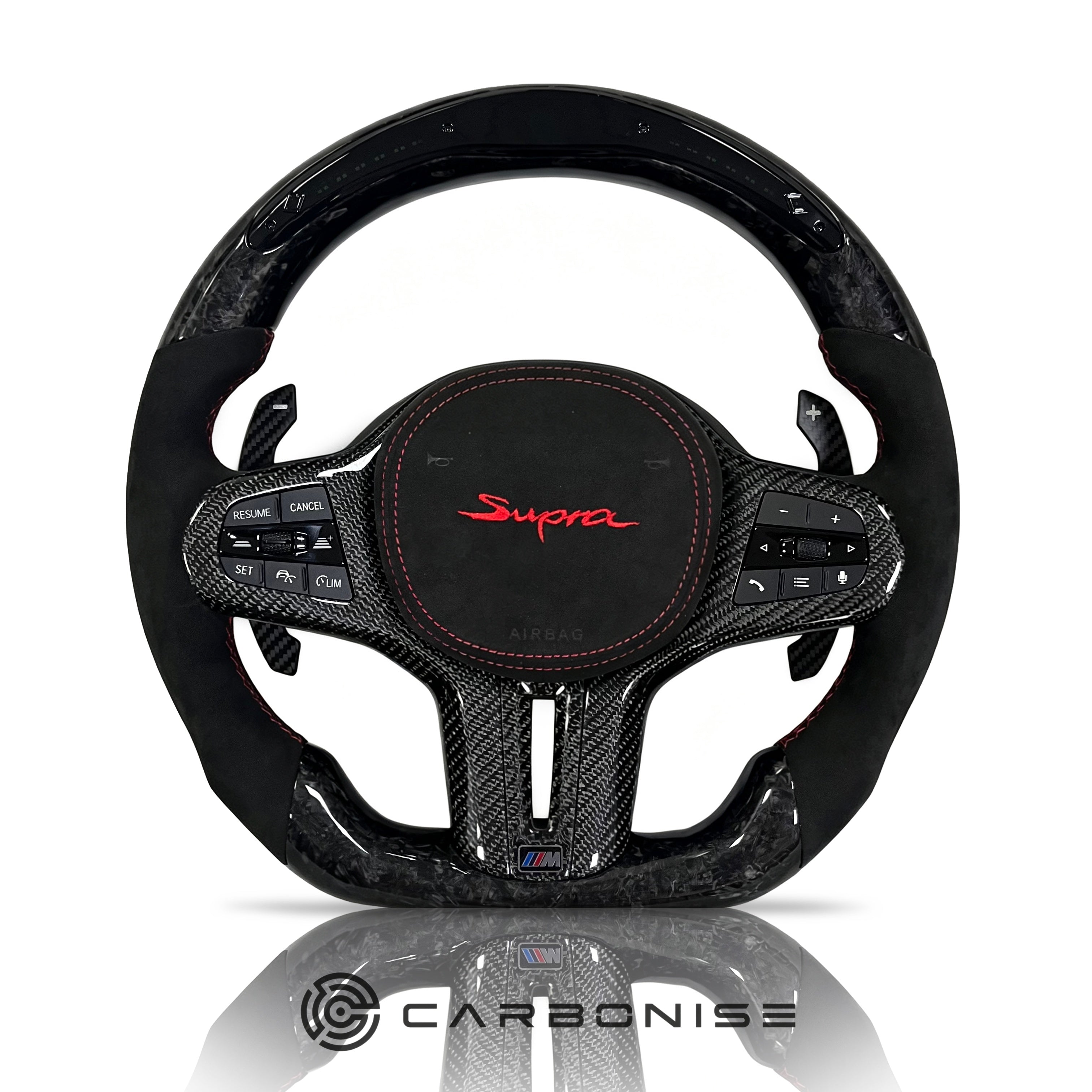 Supra Steering Wheel(Forged Carbon Fiber+Alcantara) #18