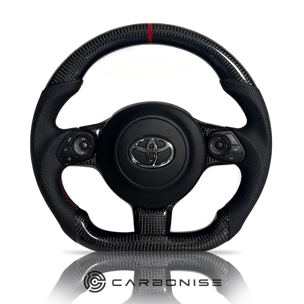 GR86 Carbon Fiber Steering Wheel (Carbon Fiber+Perforated Leather) #03