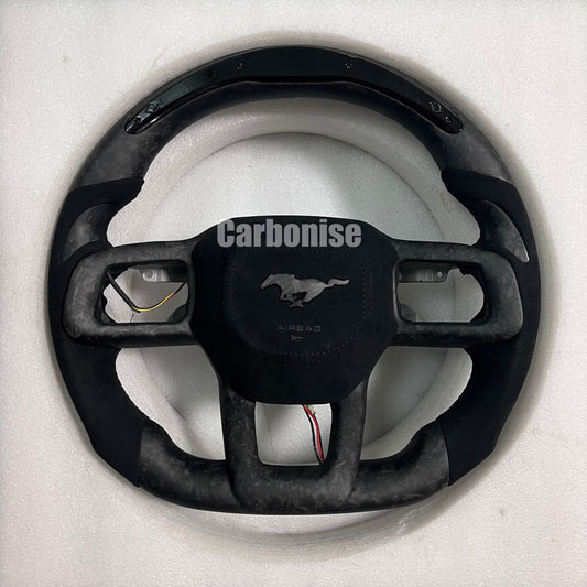 Mustang Forged Matte Carbon Fiber Steering Wheel @5