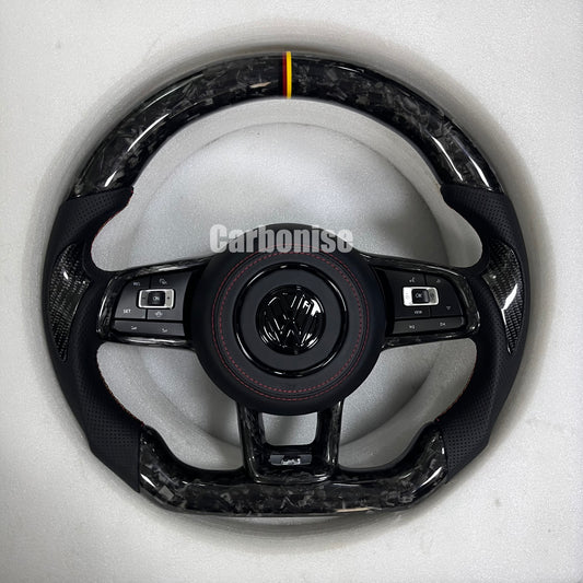 Volkswagen Golf Forged Carbon Fiber Steering Wheel #1