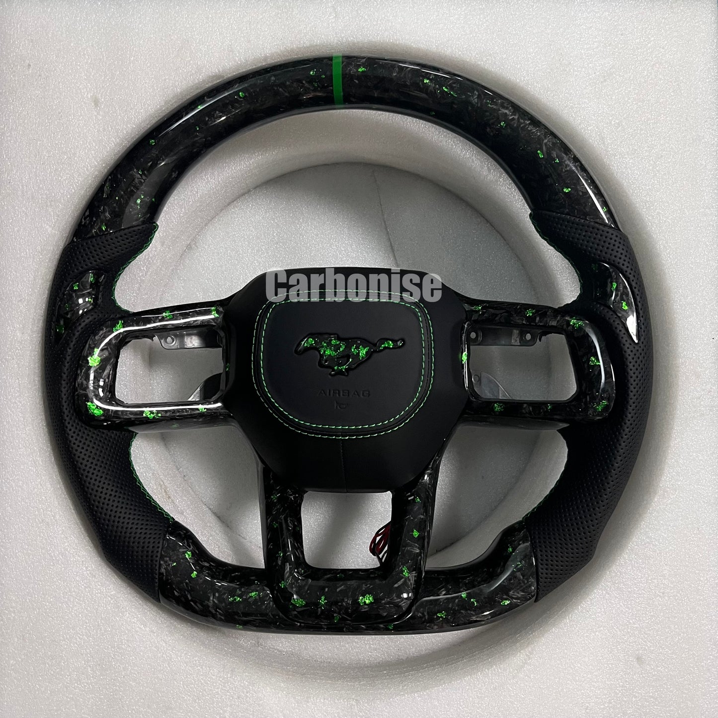 Mustang Foged Carbon Fiber Steering Wheel @1