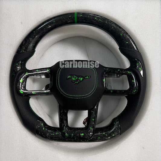 Mustang Foged Carbon Fiber Steering Wheel @1