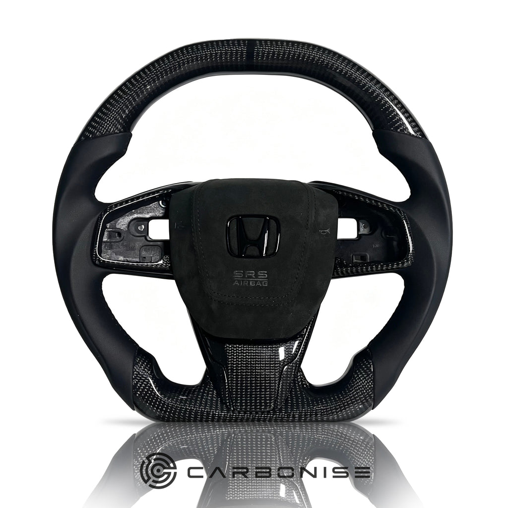 Honda Steering Wheel (Carbon Fiber+Smooth Leather) @3