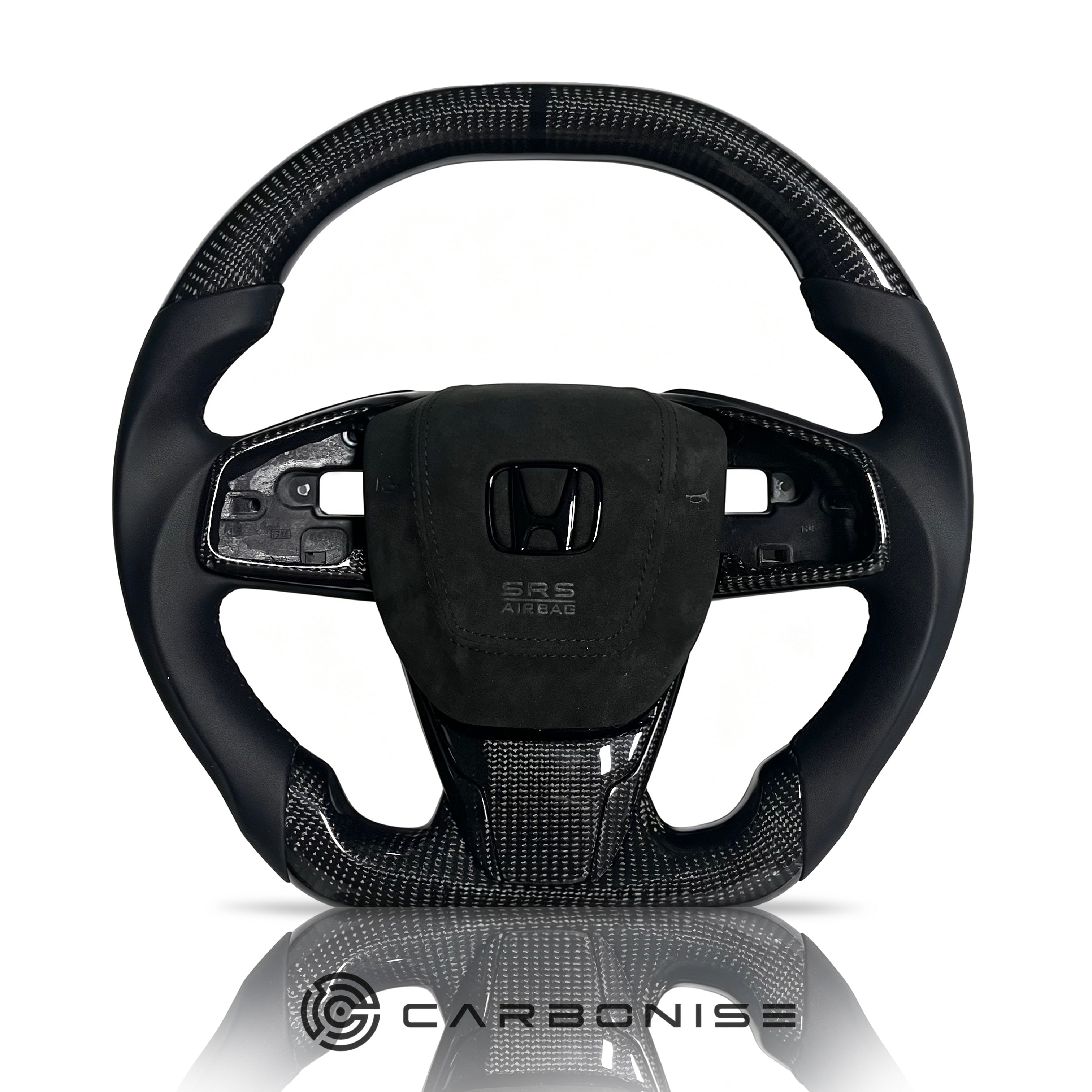 Honda Steering Wheel (Carbon Fiber+Smooth Leather) @3
