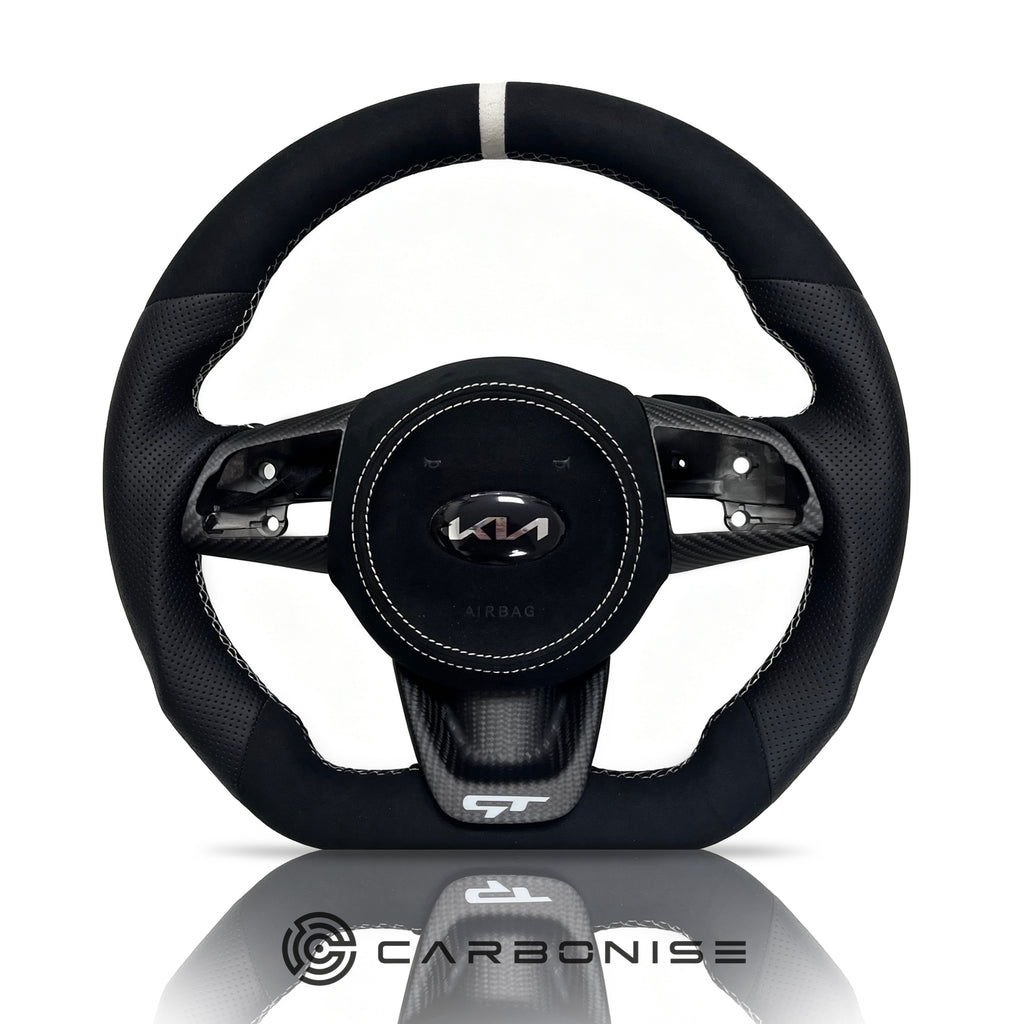 Kia Steering Wheel (Alcantara+Perforated Leather) #02