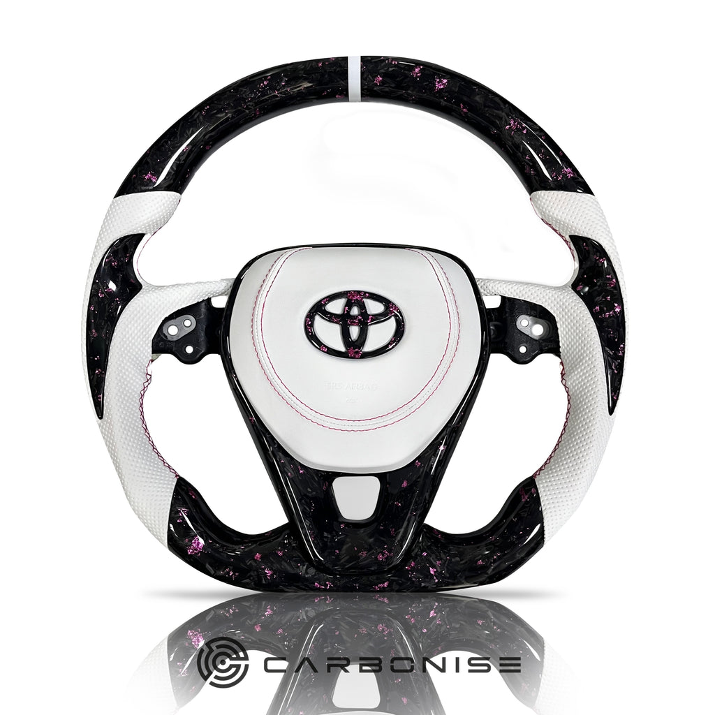 Toyota Corolla/Crown/Camry/Rav4/Harrier (Forged Carbon Fiber+Perforated Leather)@5