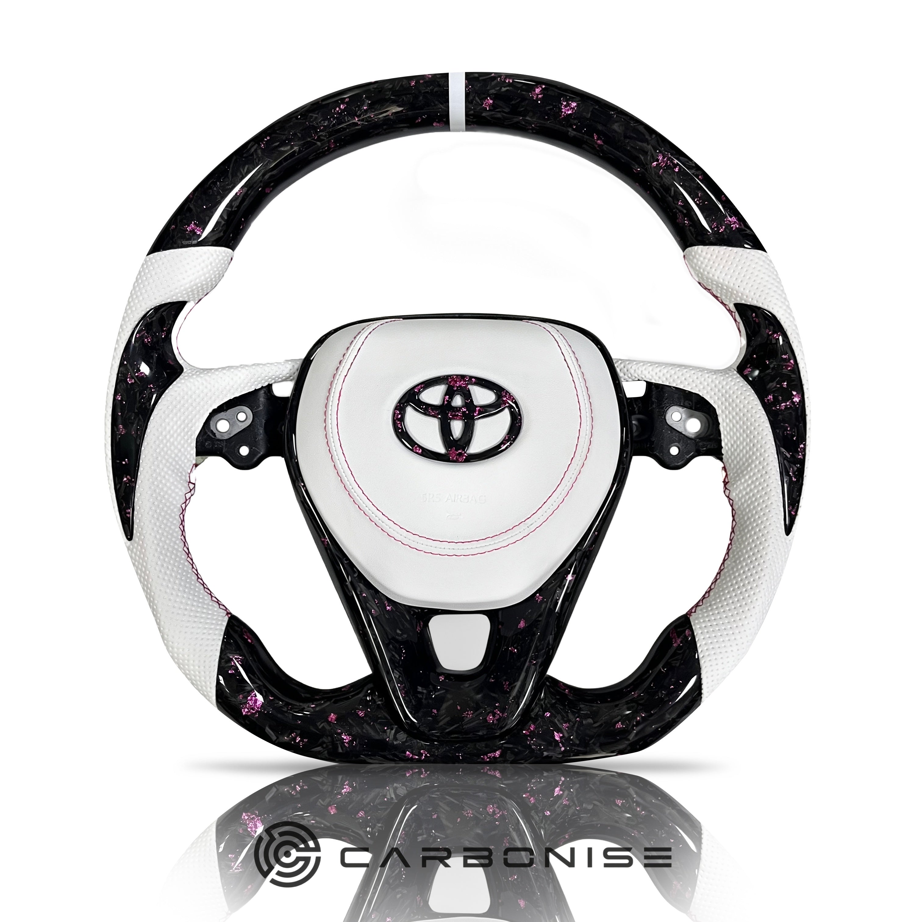 Toyota Corolla/Crown/Camry/Rav4/Harrier (Forged Carbon Fiber+Perforated Leather)@5