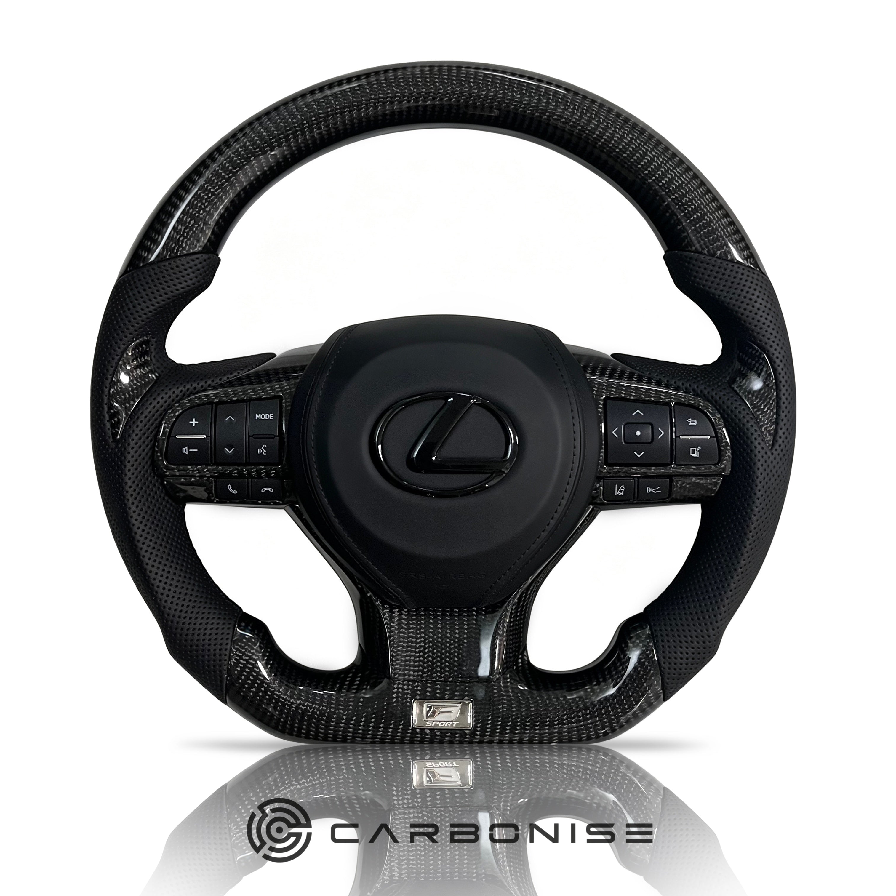 Lexus Steering Wheel (Carbon Fiber+Perforated Leather)