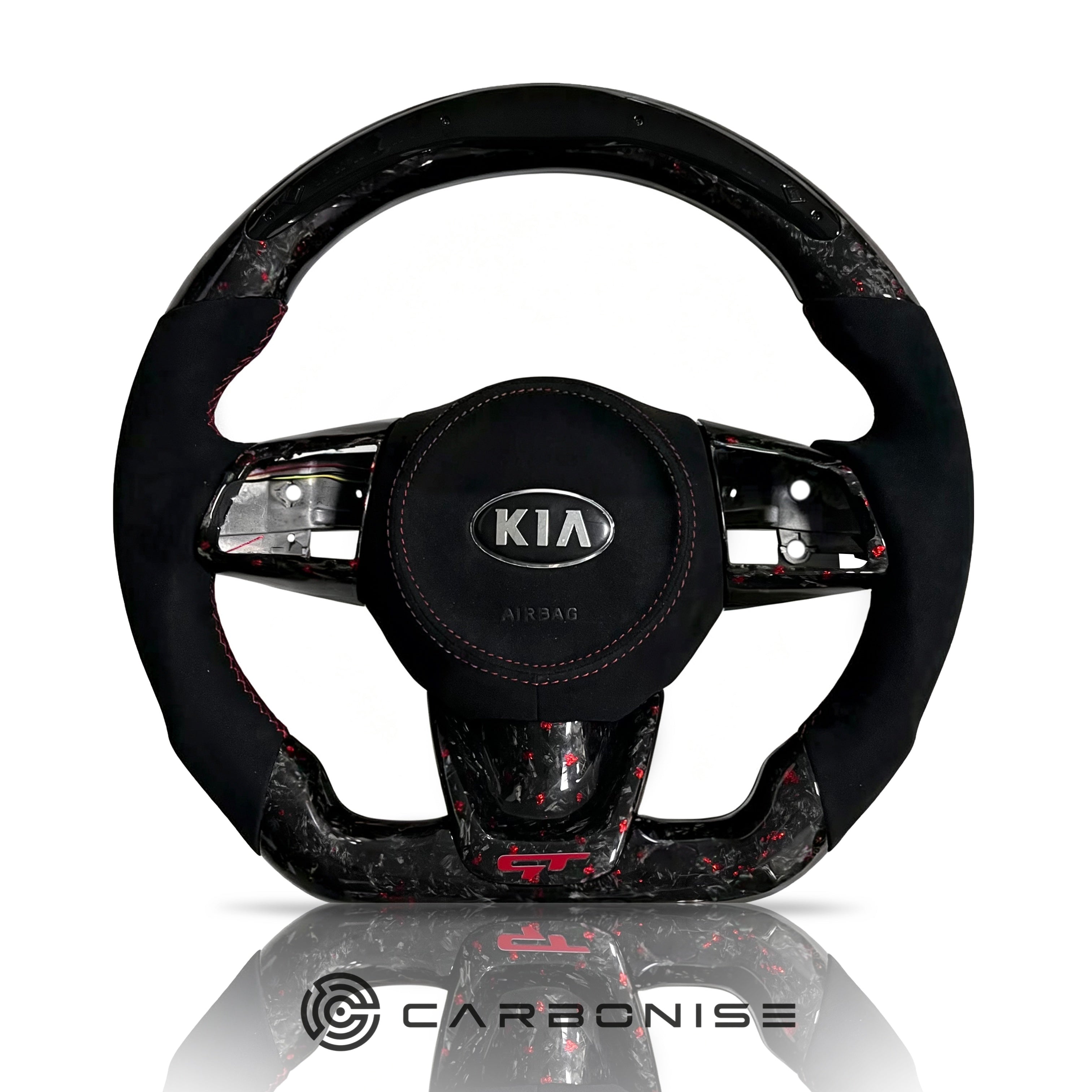 Kia Steering Wheel (Forged Carbon Fiber+Alcantara)#03