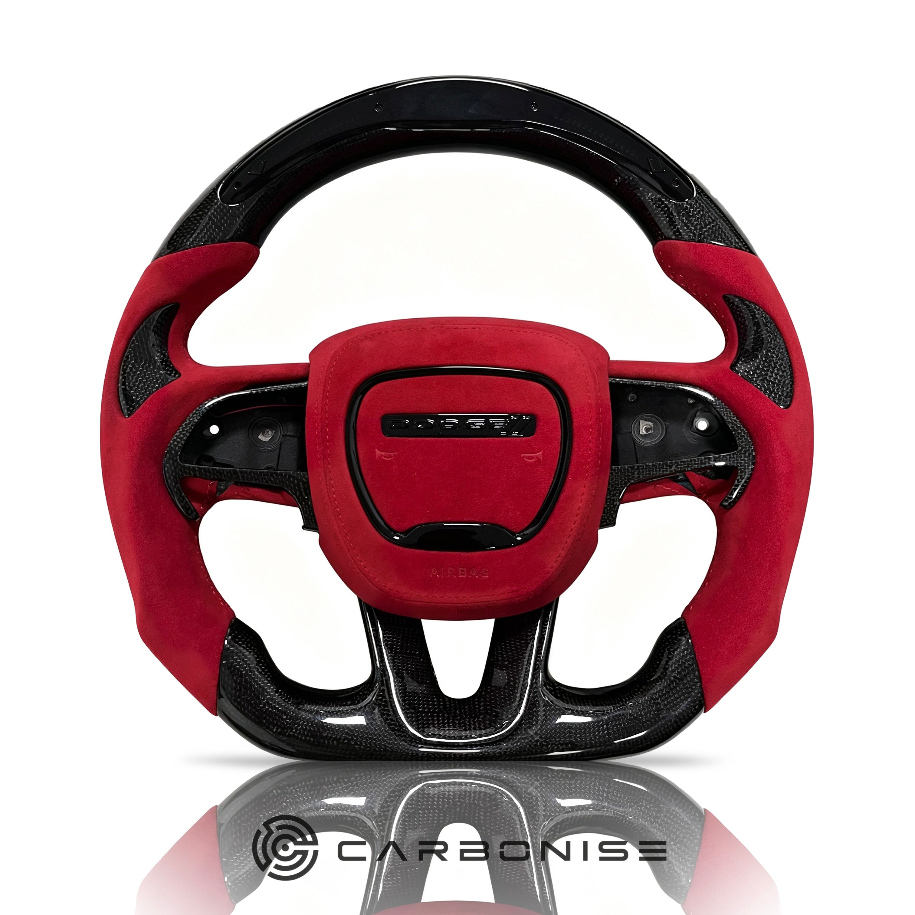 Dodge Steering Wheel(Carbon Fiber+Alcantara) #07
