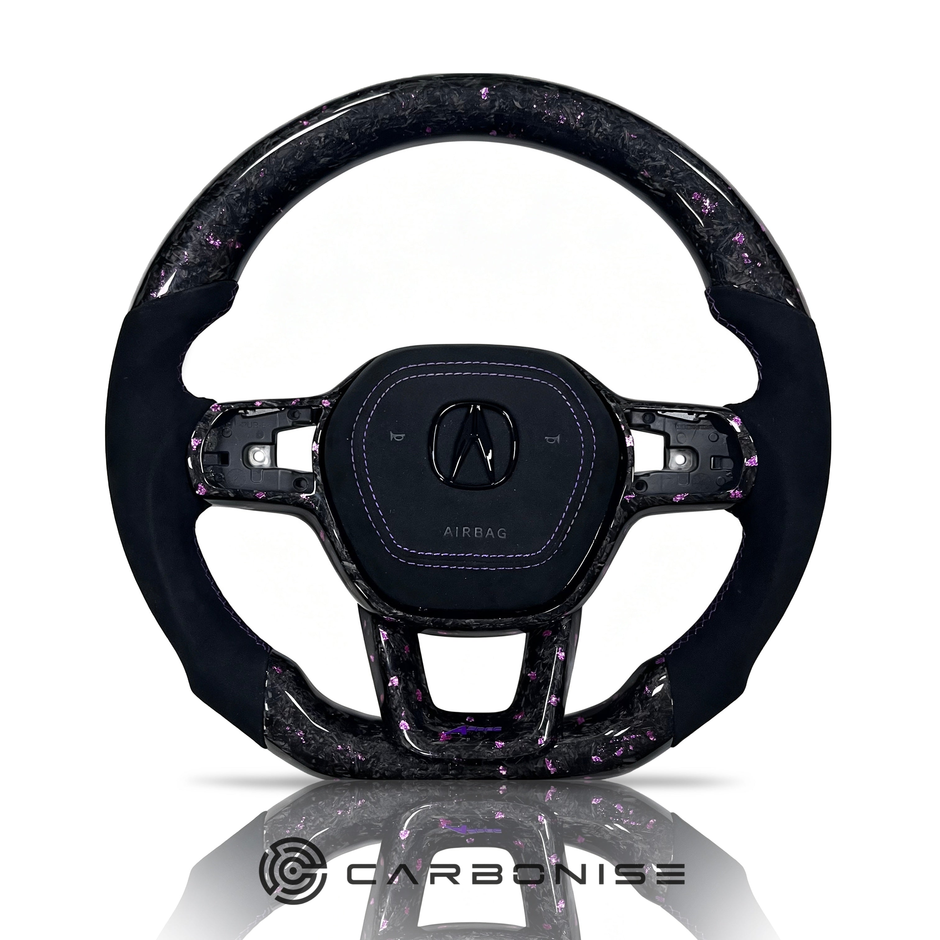 Honda Steering Wheel (Forged Carbon Fiber+ Alcantara) @10