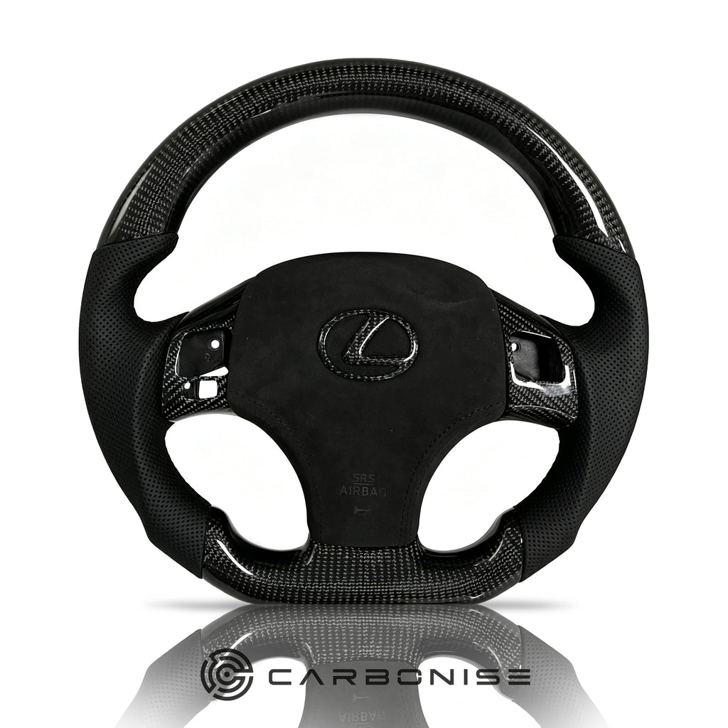 Lexus Steering Wheel (Carbon Fiber+Perforated Leather)