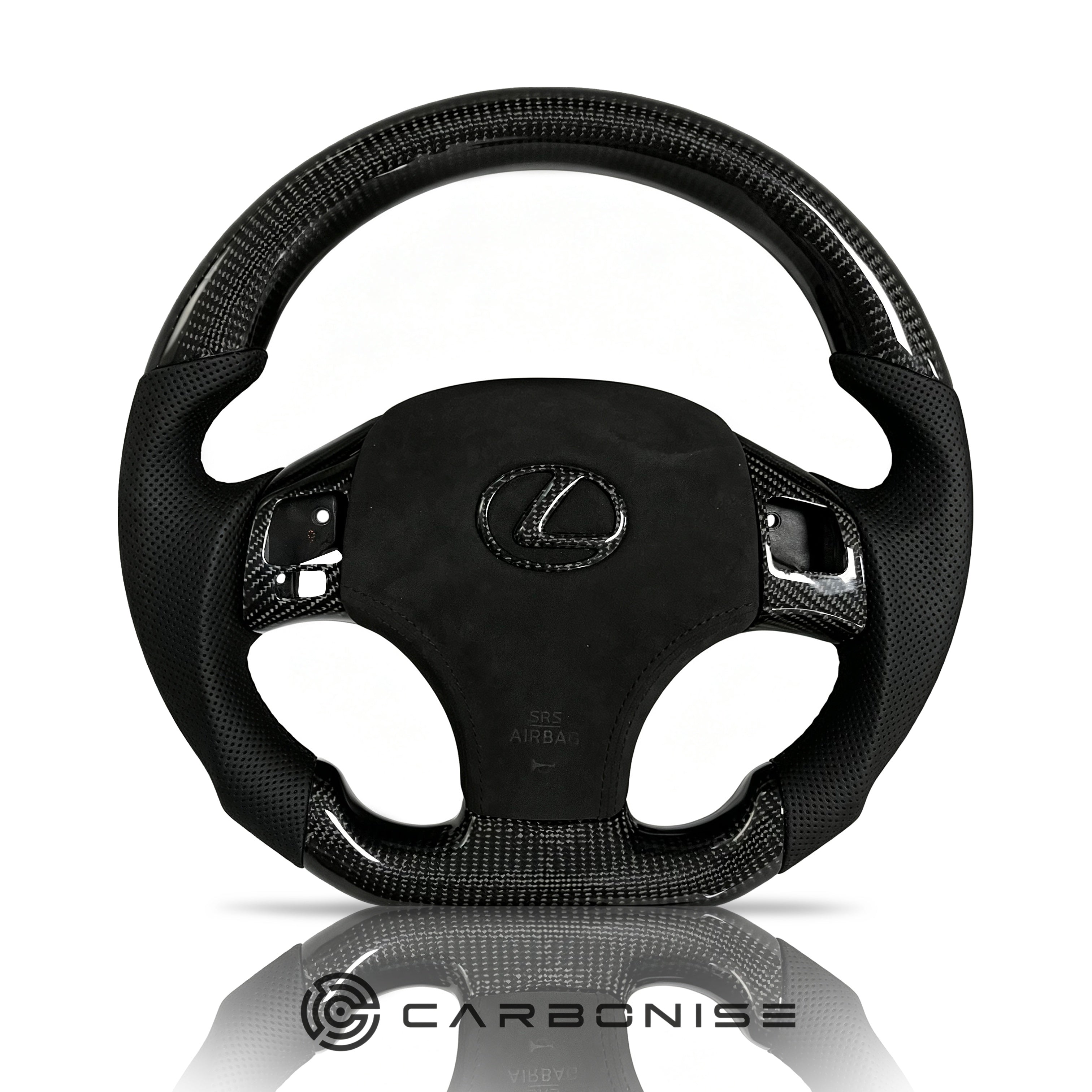 Lexus Steering Wheel (Carbon Fiber+Perforated Leather)