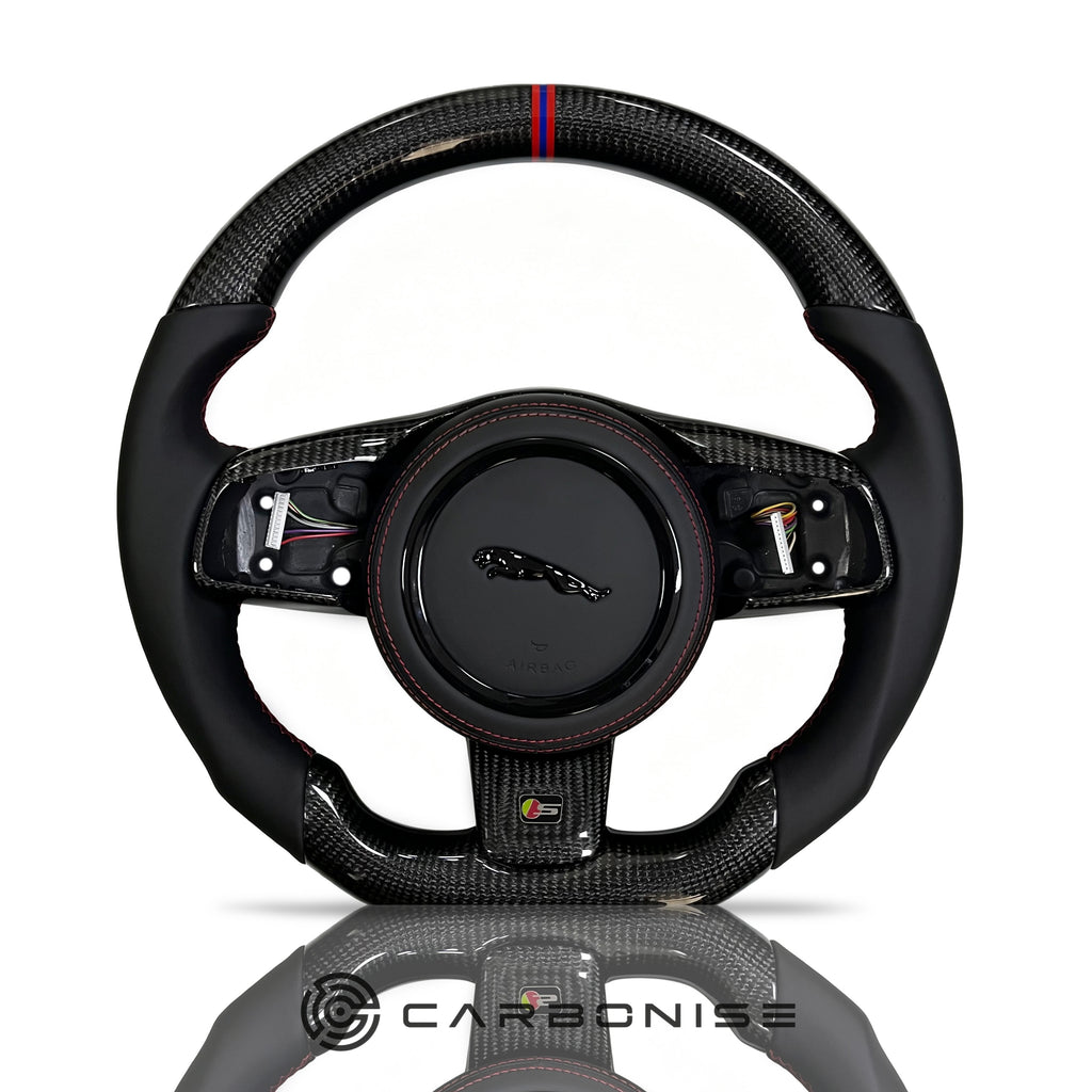 Jaguar Steering Wheel (Carbon Fiber+Smooth Leather) @7