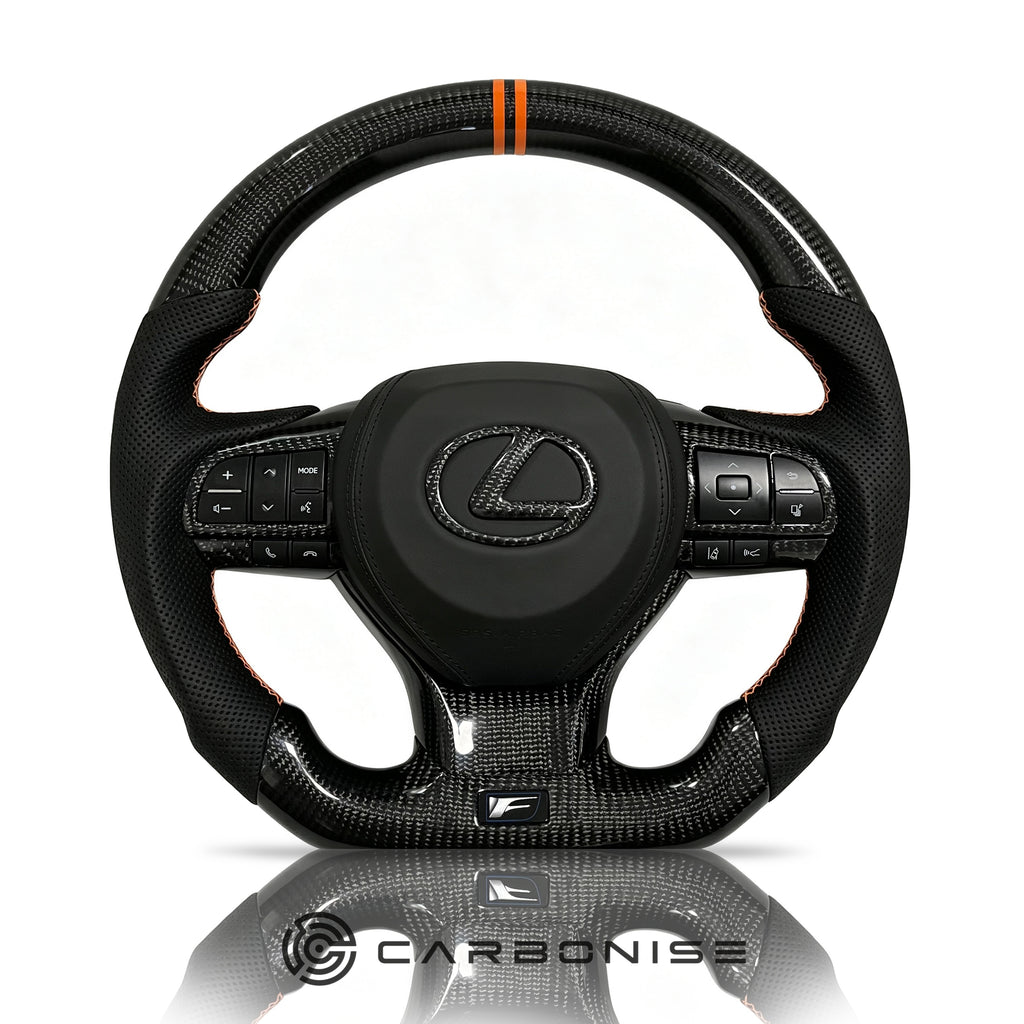 Lexus GS/ES/IS Steering Wheel (Carbon Fiber+Perforated Leather)