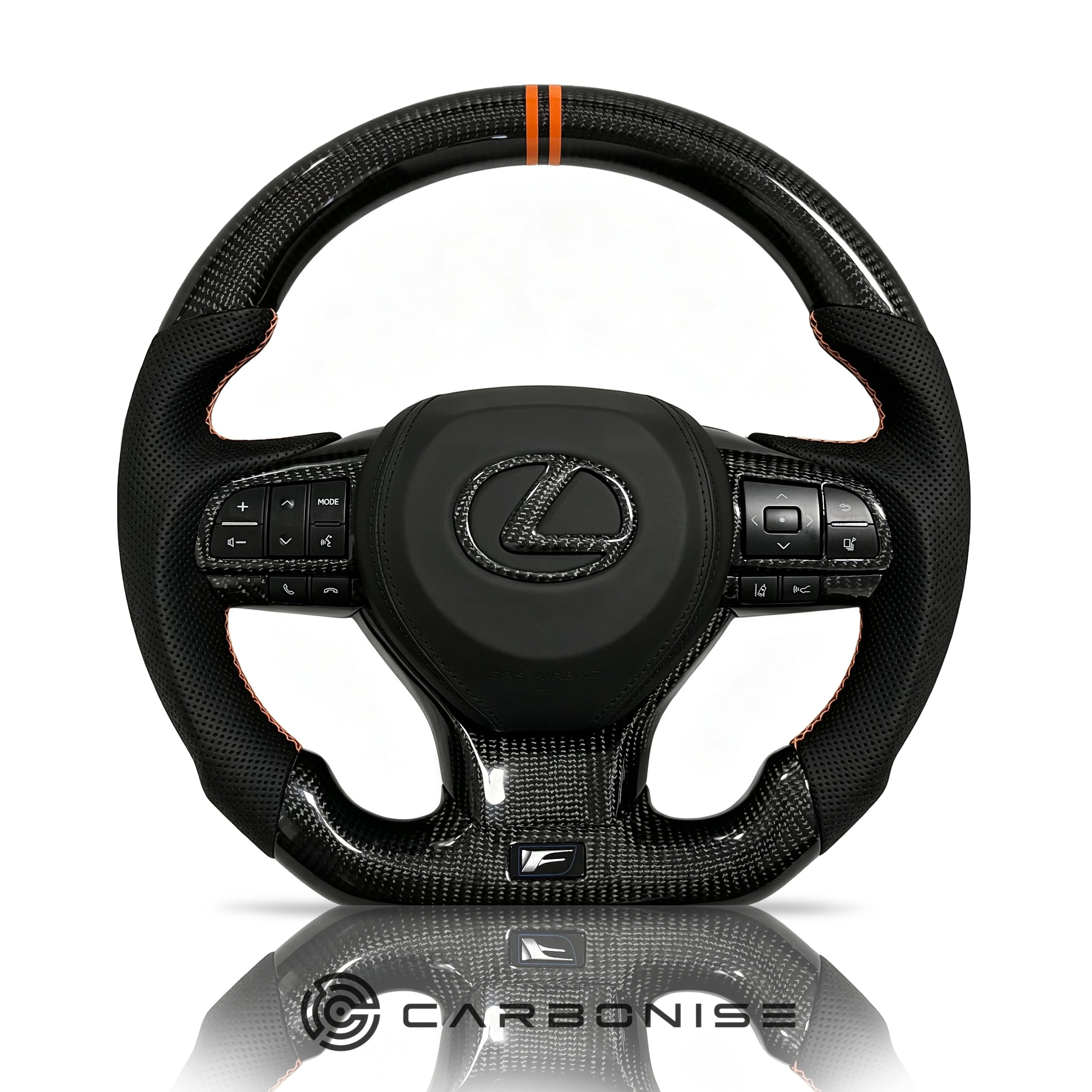 Lexus GS/ES/IS Steering Wheel (Carbon Fiber+Perforated Leather)