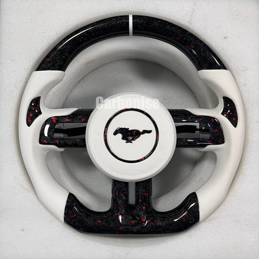 Mustang Foged Carbon Fiber Steering Wheel #16